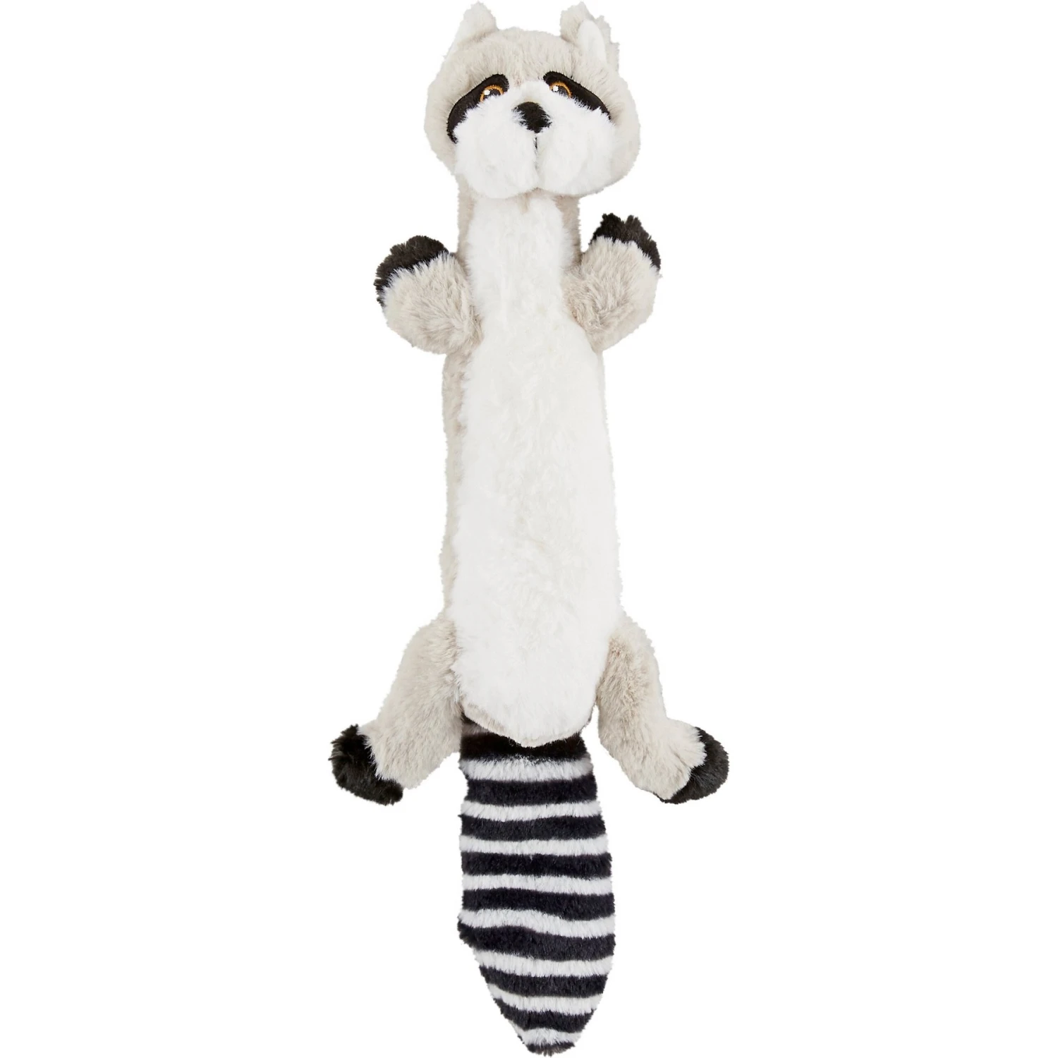 Frisco Raccoon Skinny Plush Squeaky Dog Toy