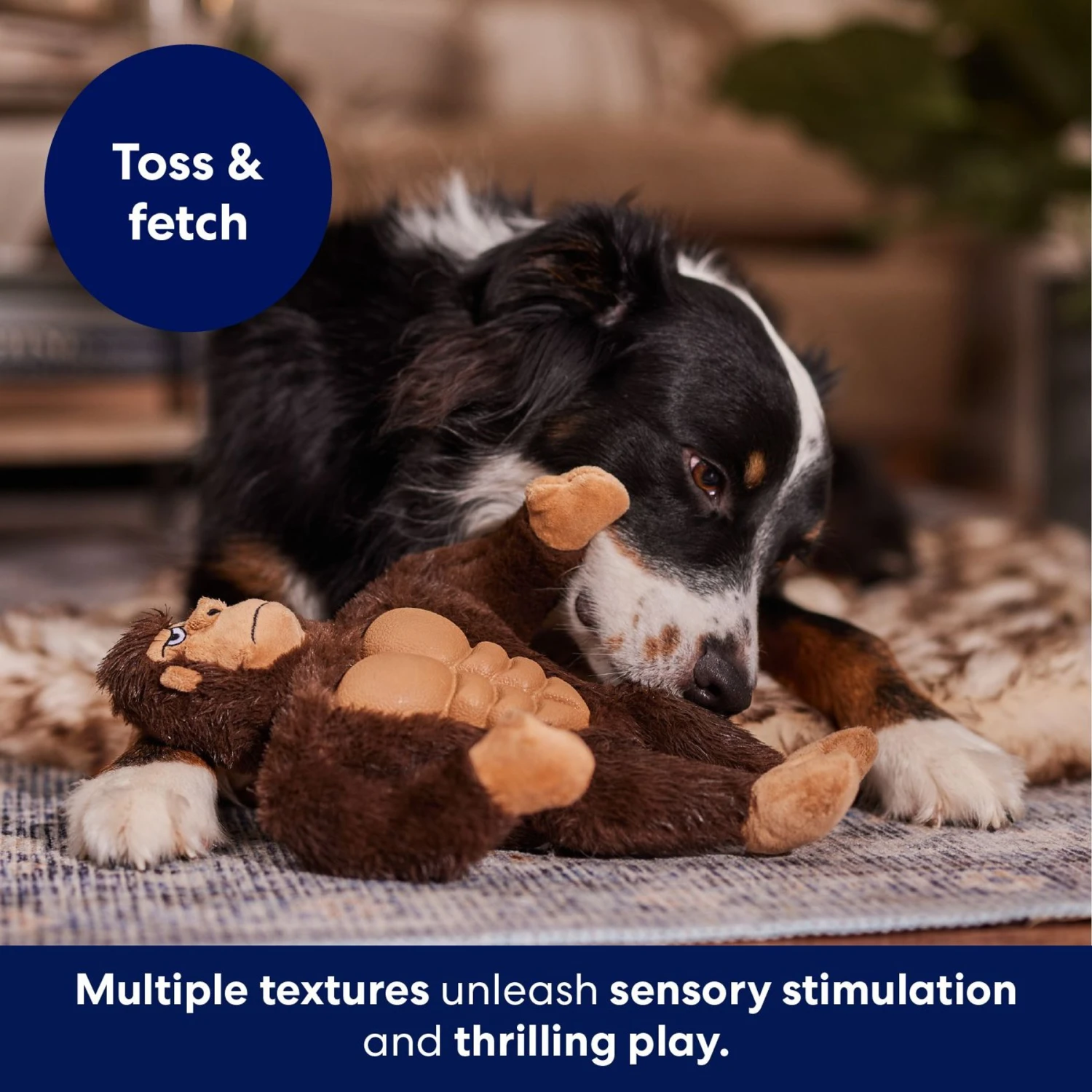 Frisco Gorilla Muscle Plush Squeaky Dog Toy - Image 5