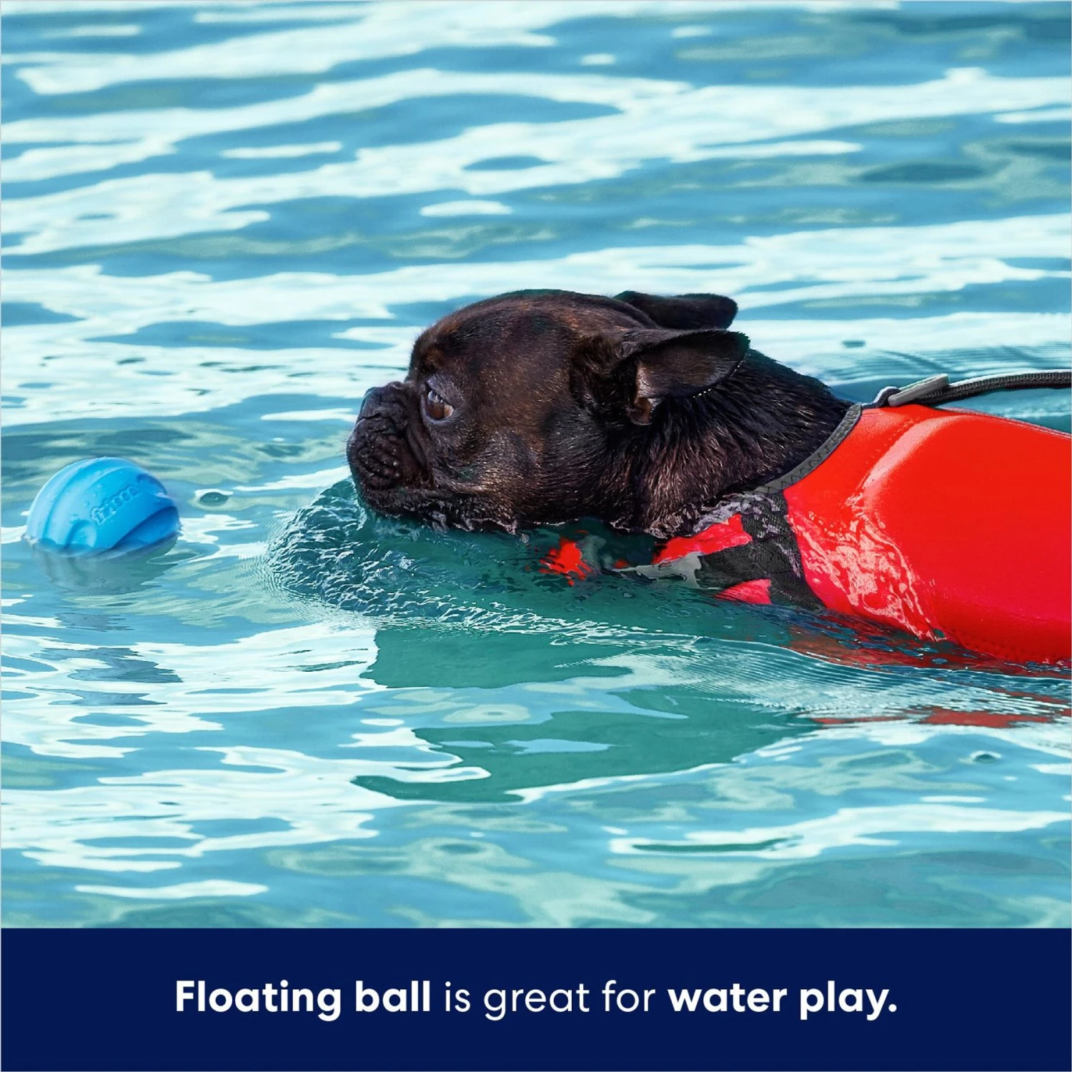 Frisco Foam Rubber Floating Fetch Ball No Squeak Dog Toy - Image 4