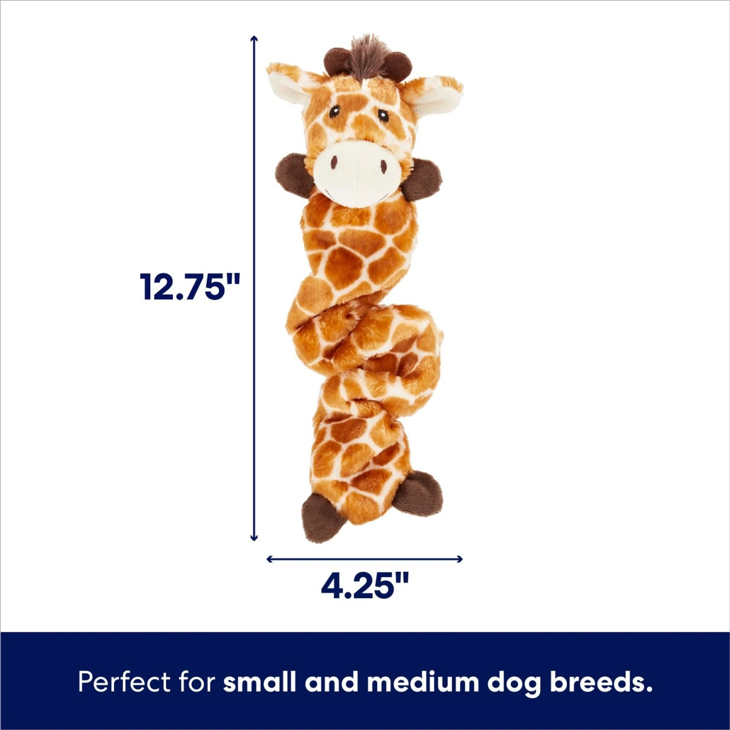 Frisco Giraffe Bungee Plush Squeaky Dog Toy - Image 2