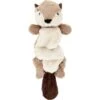Frisco Beaver Bungee Plush Squeaky Dog Toy