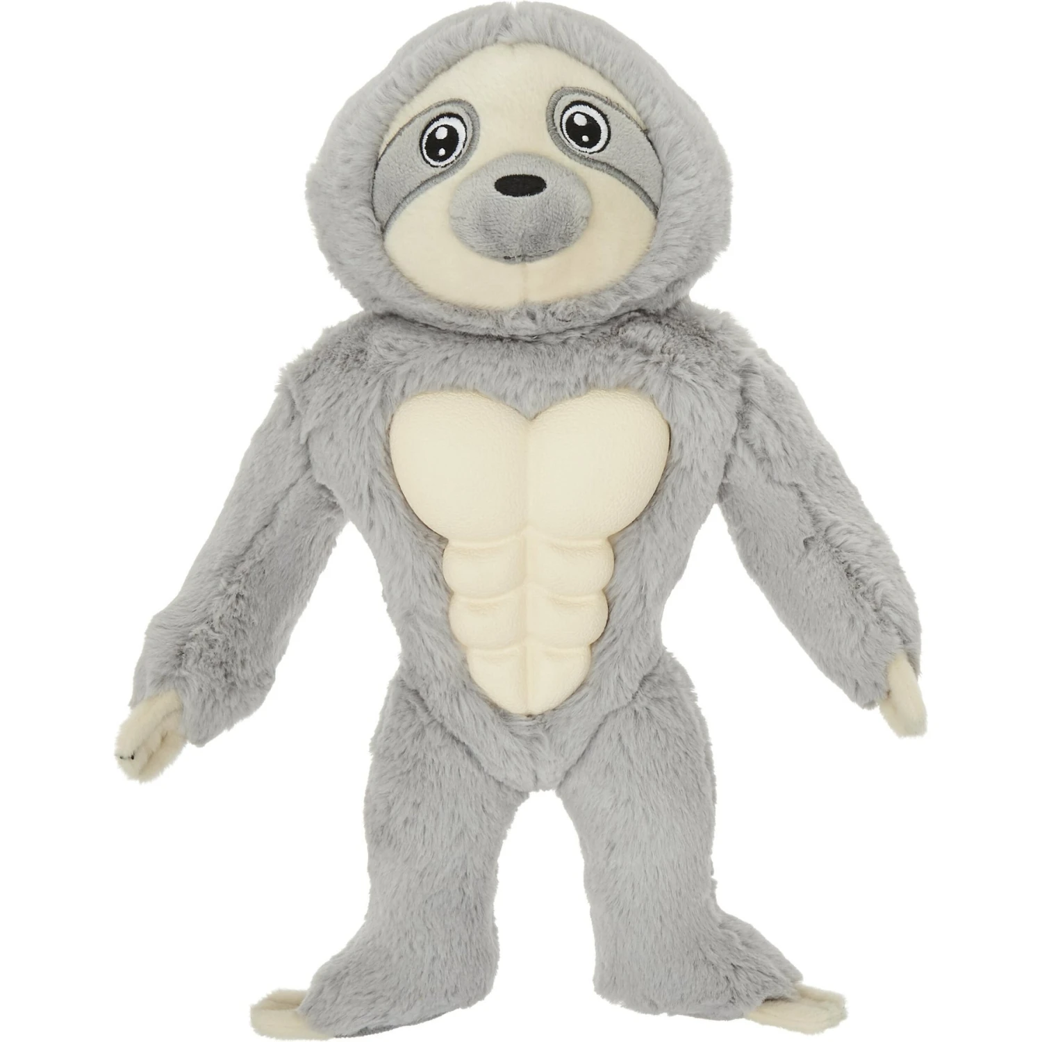 Frisco Sloth Muscle Plush Squeaky Dog Toy