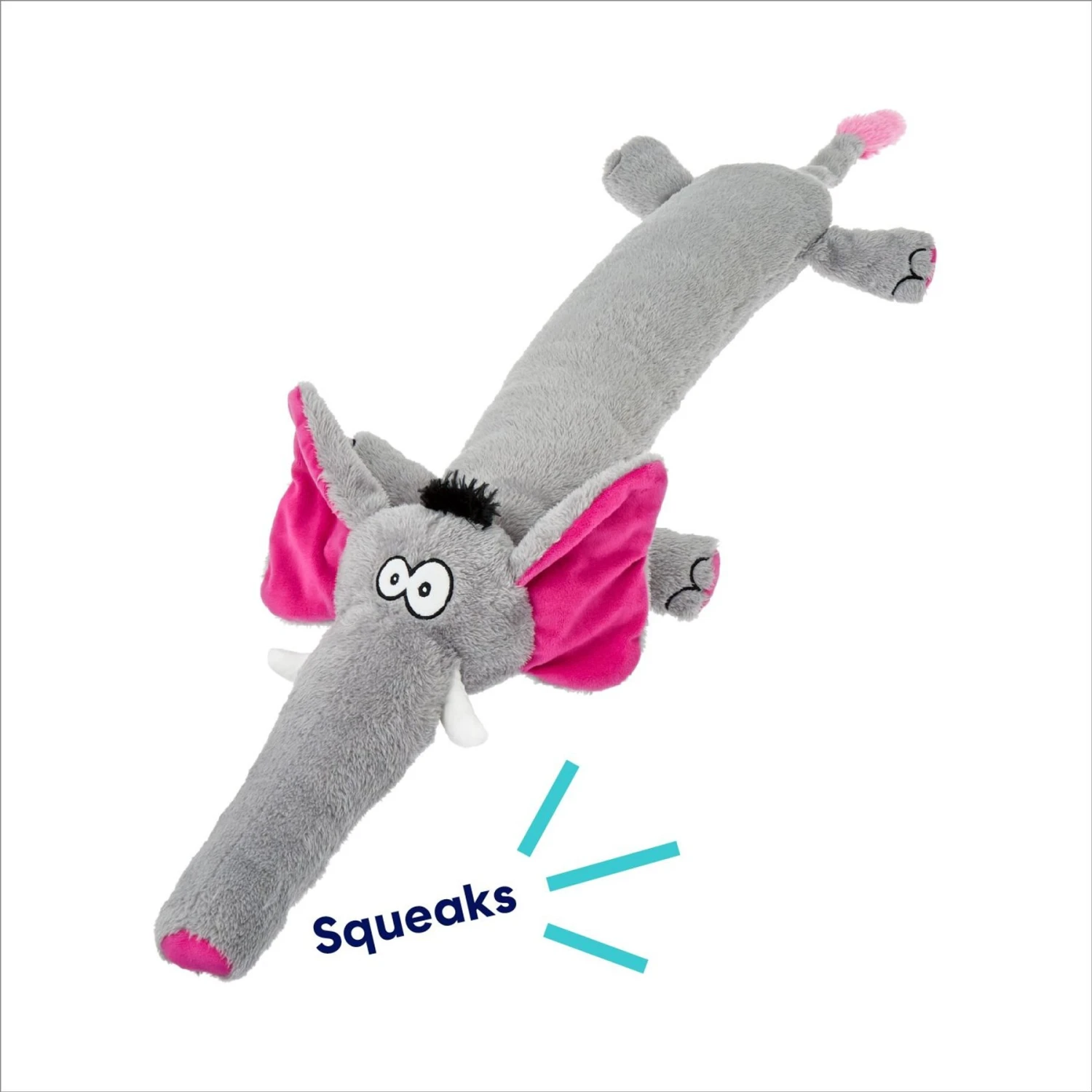 Frisco Elephant Wagazoo Plush Squeaky Dog Toy - Image 3