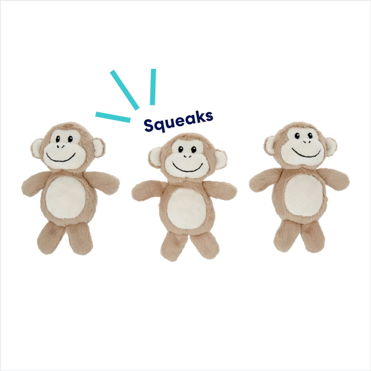 Frisco Monkeys In Tree Hide & Seek Puzzle Plush Squeaky Dog Toy Refills - Image 3
