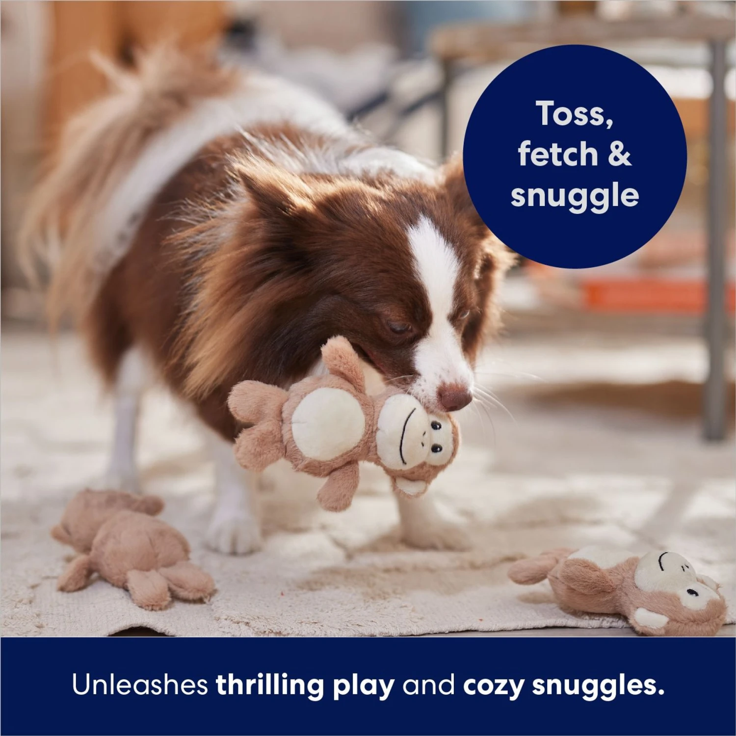 Frisco Monkeys In Tree Hide & Seek Puzzle Plush Squeaky Dog Toy Refills - Image 4