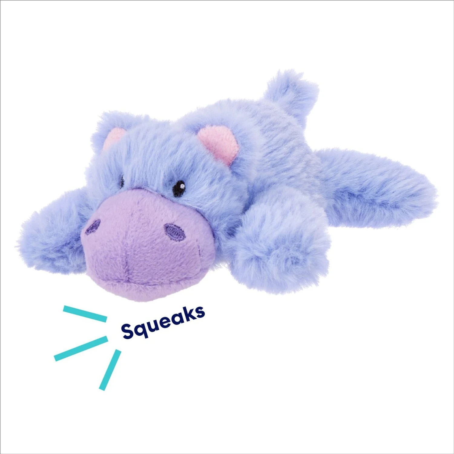 Frisco Hippo Plush Squeaky Dog Toy - Image 3