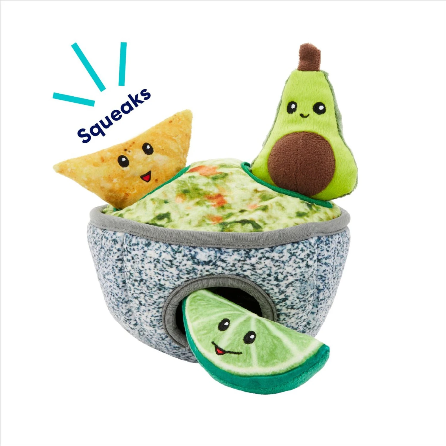 Frisco Guacamole Hide & Seek Puzzle Plush Squeaky Dog Toy - Image 4