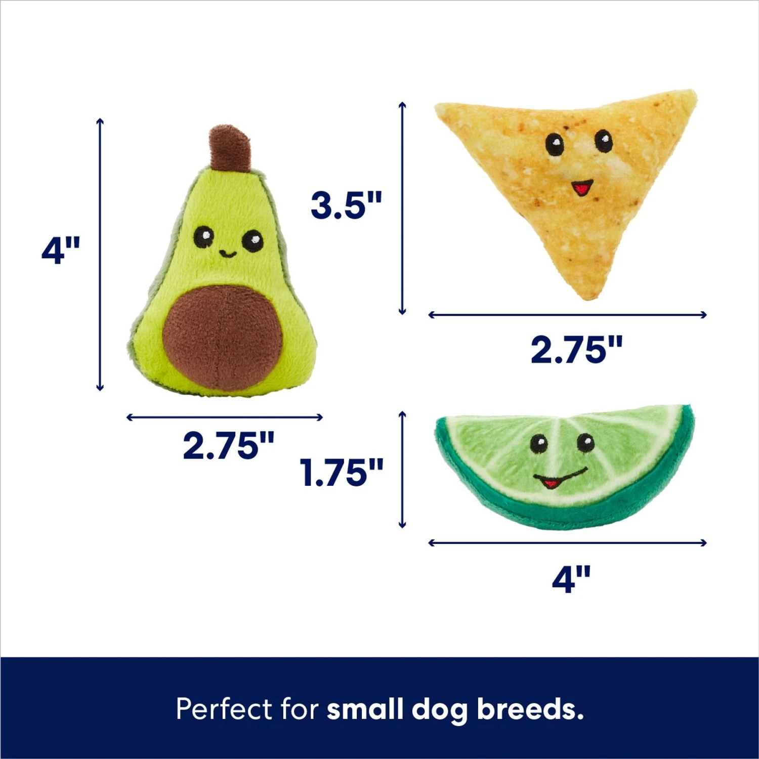 Frisco Guacamole Hide & Seek Puzzle Plush Squeaky Dog Toy Refills - Image 2