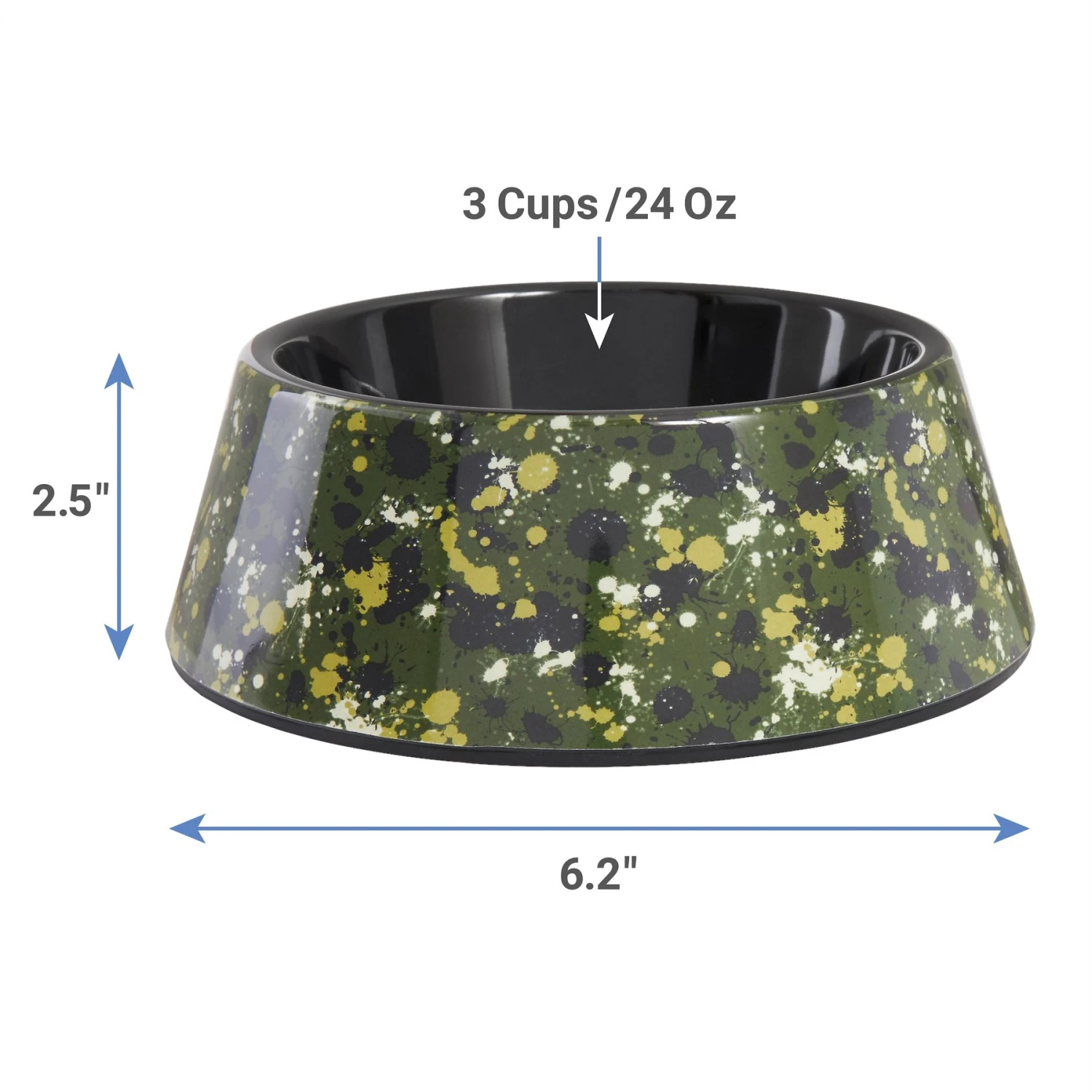 Frisco Camo Paint Splashed Melamine Bowl - Image 2