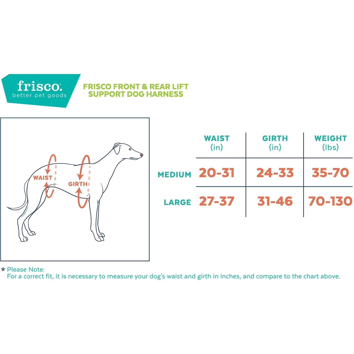 Frisco Front & Rear Lift Handicapped Support Dog Harness - Image 2