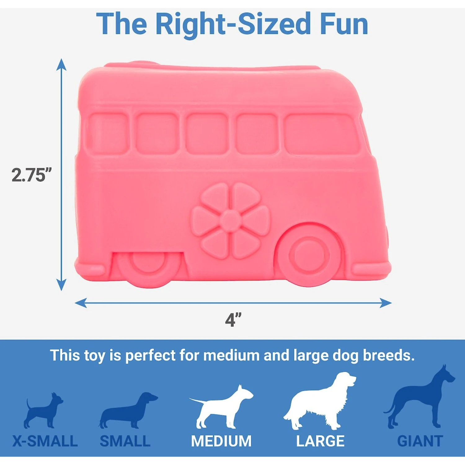 Frisco Retro Funky Van TPE Treat Dispenser Dog Toy, Medium/Large - Image 2