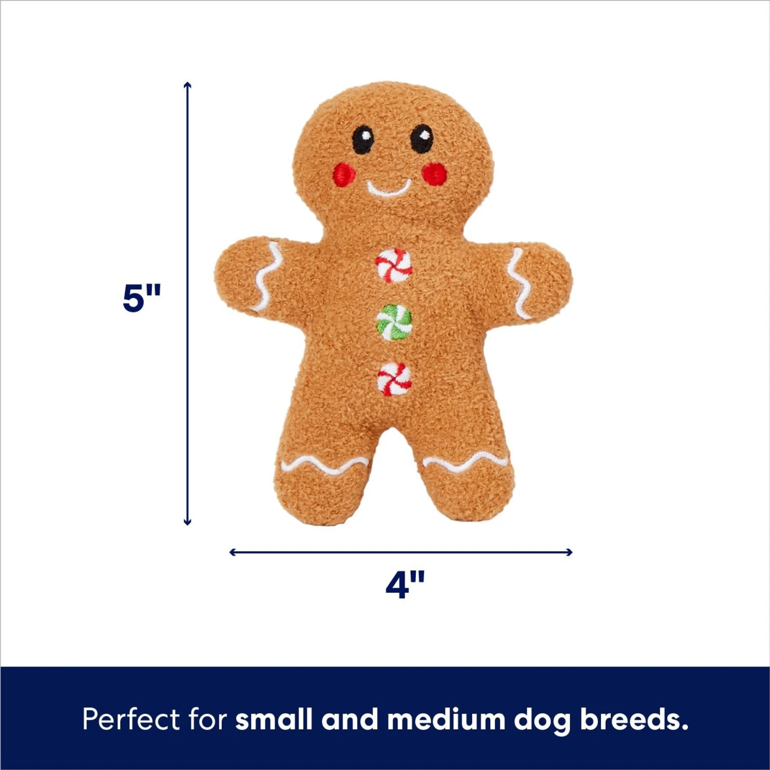 Frisco Holiday Milk & Gingerbread Cookies Hide & Seek Puzzle Plush Squeaky Dog Toy - Image 3