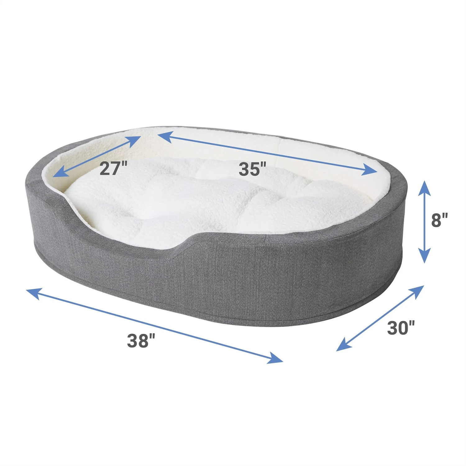Frisco Bolster Cat & Dog Bed - Image 2