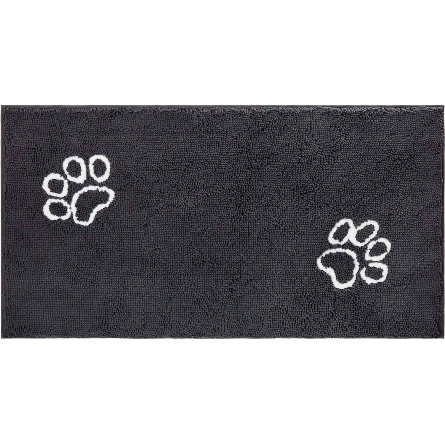 Frisco Microfiber Chenille Paw Print Doormat Runner