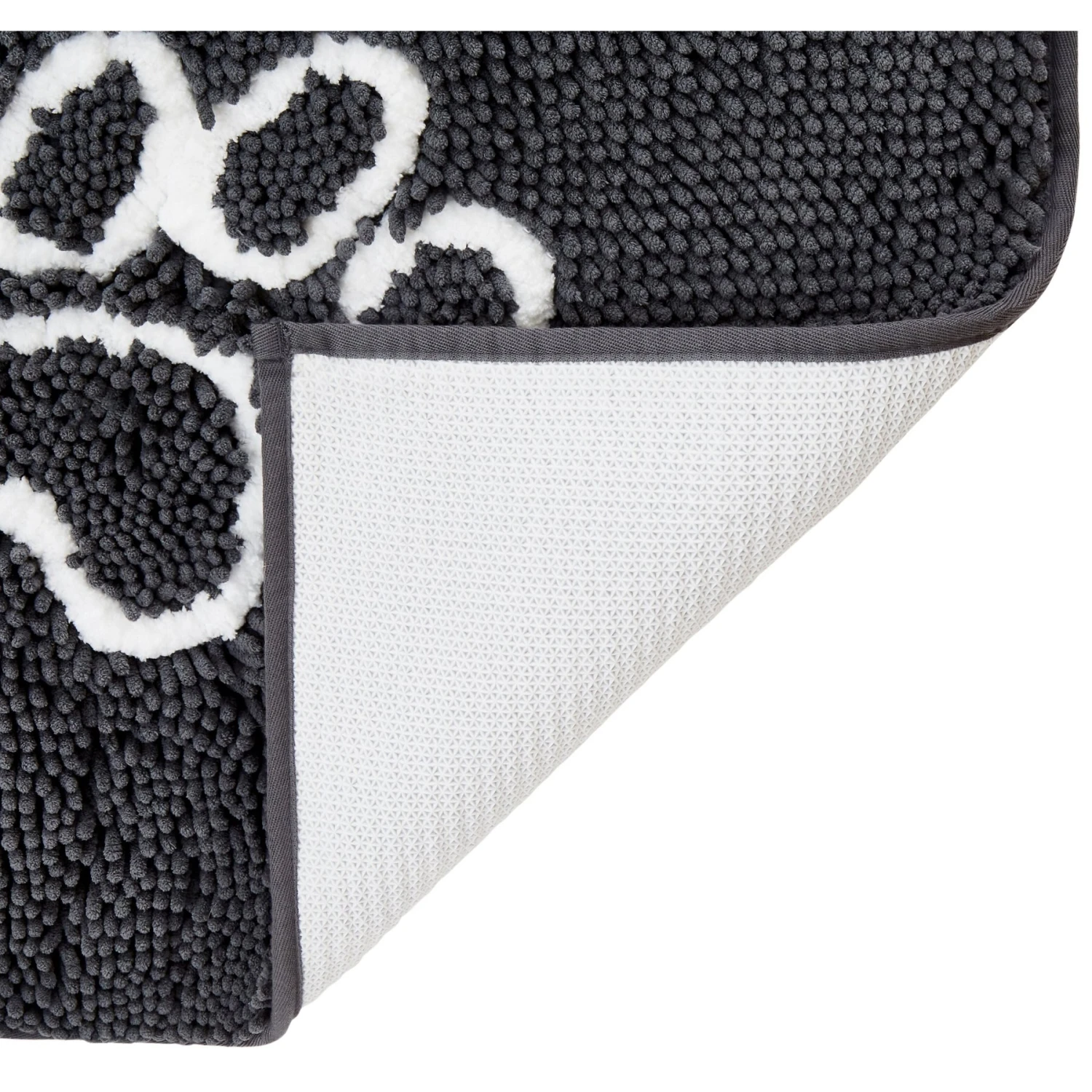 Frisco Microfiber Chenille Paw Print Doormat Runner - Image 3