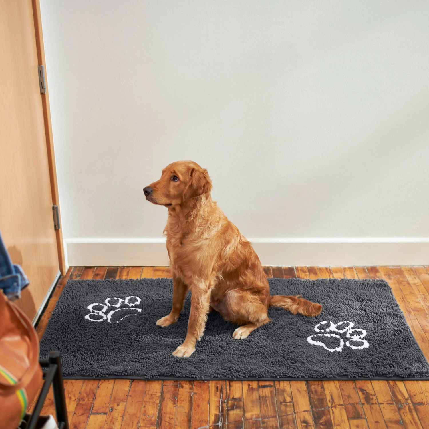 Frisco Microfiber Chenille Paw Print Doormat Runner - Image 5