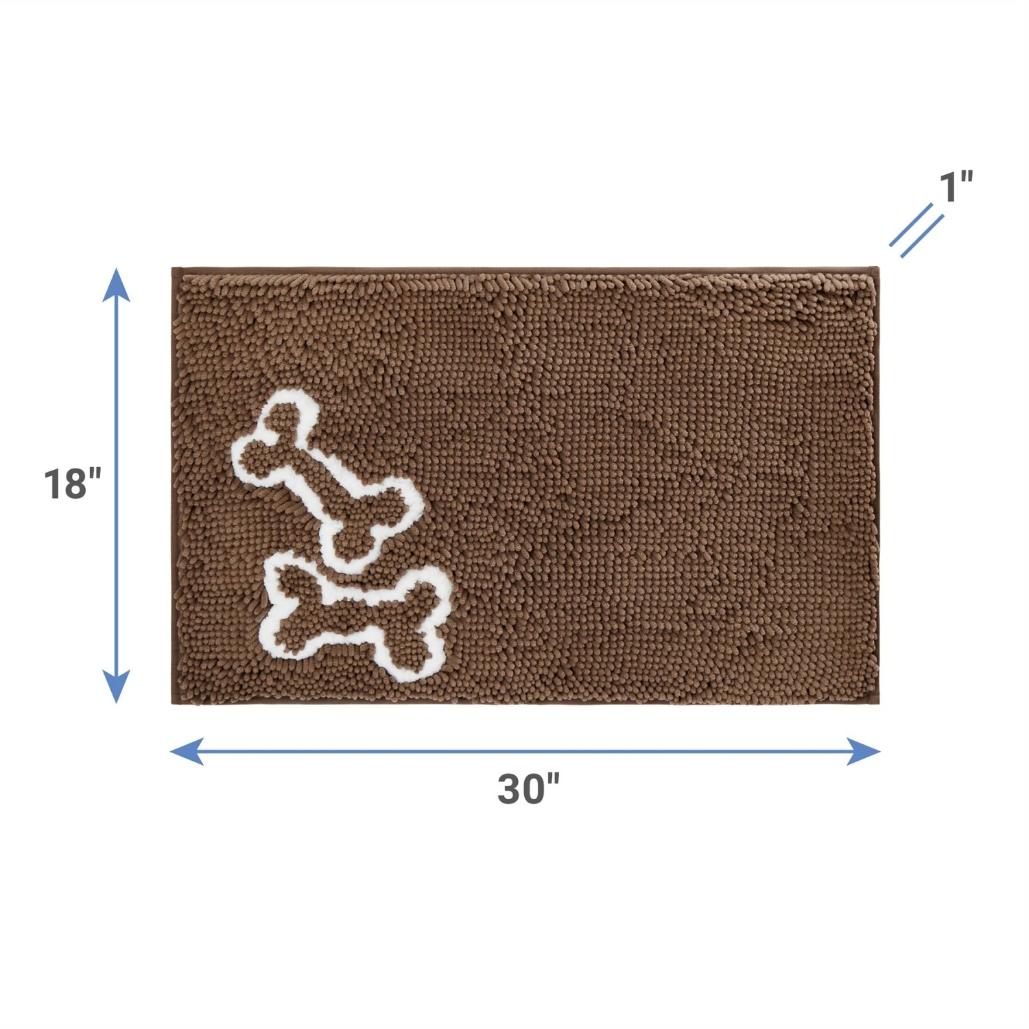 Frisco Microfiber Chenille Bones Mat - Image 2