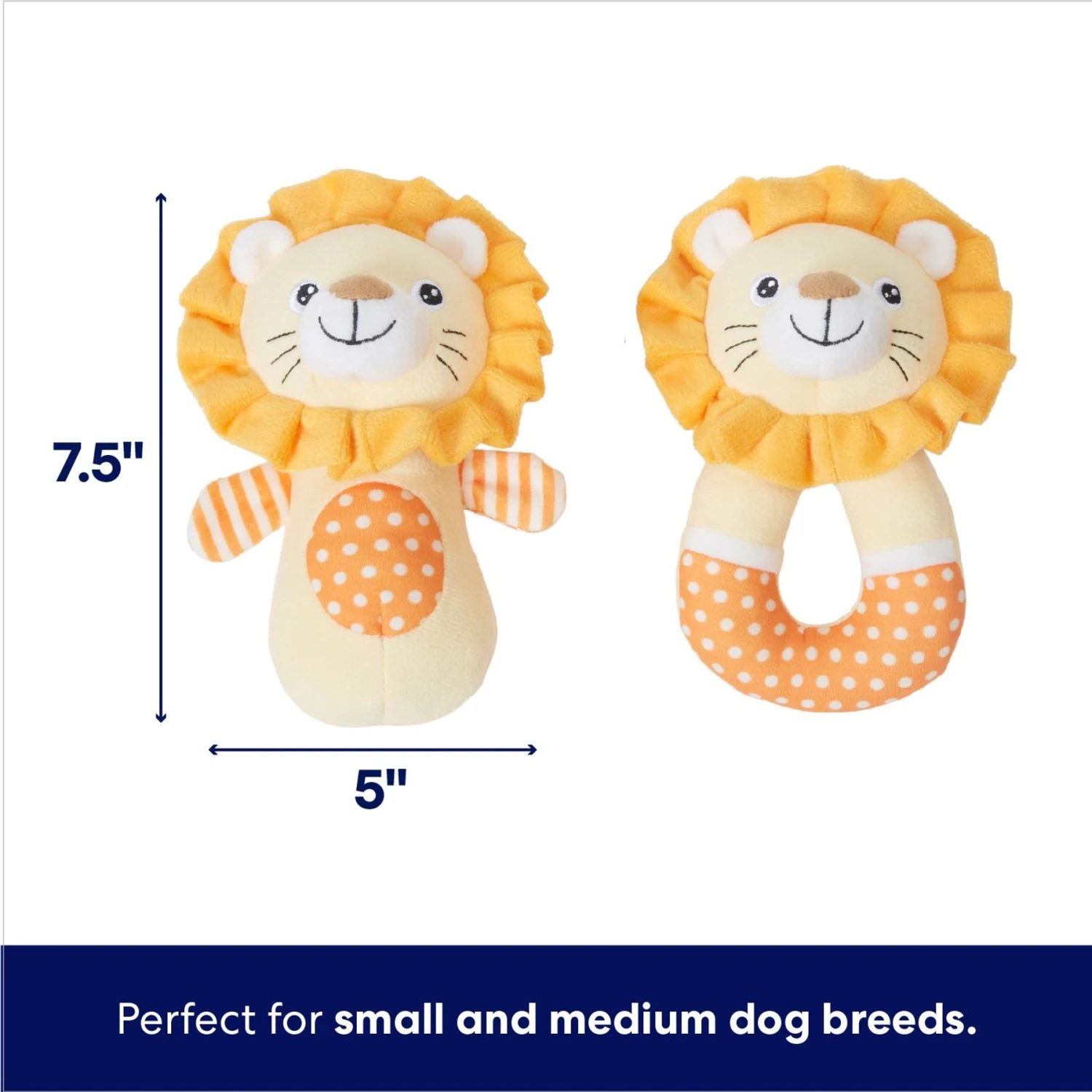 Frisco Lion Plush Squeaky Puppy Toy - Image 2