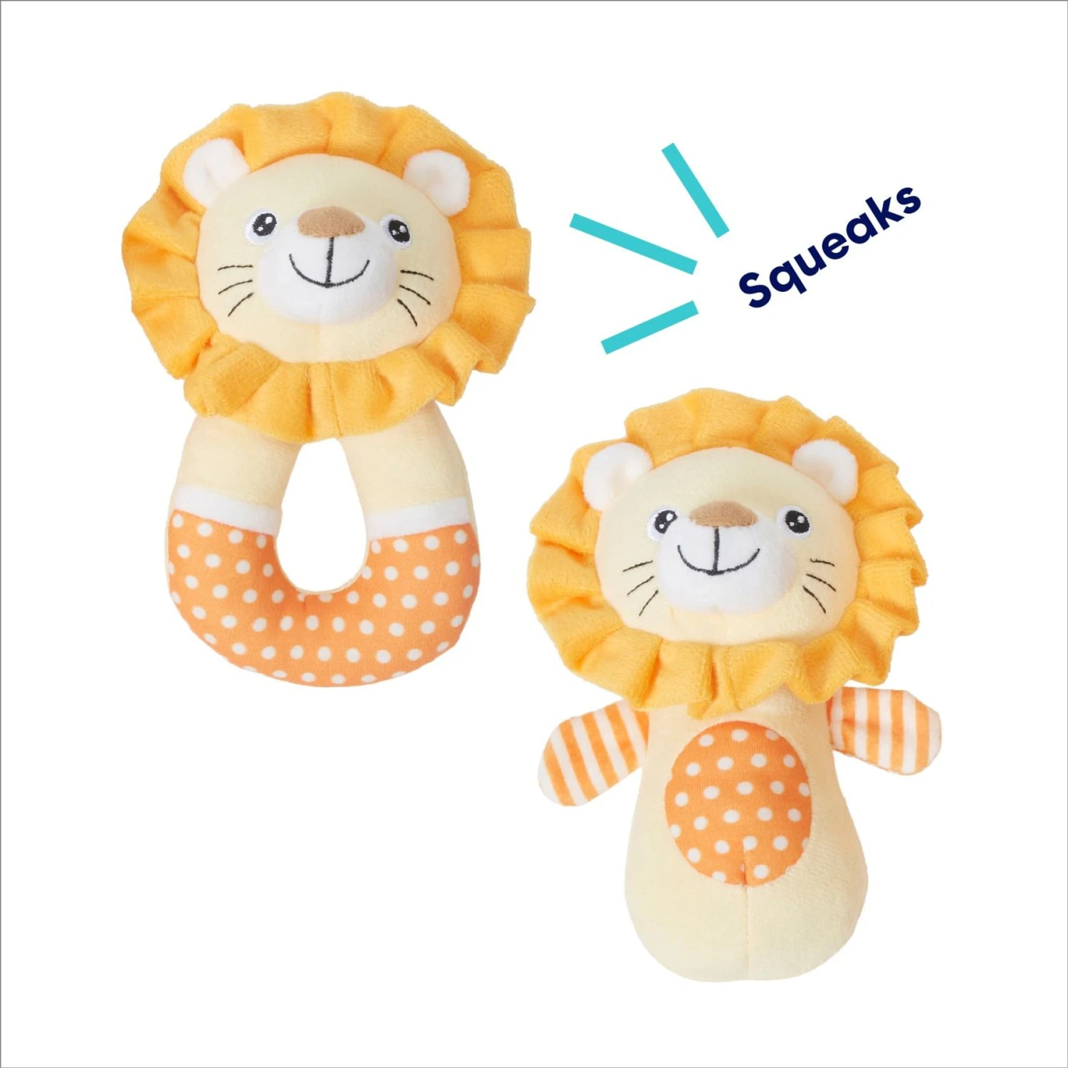 Frisco Lion Plush Squeaky Puppy Toy - Image 3