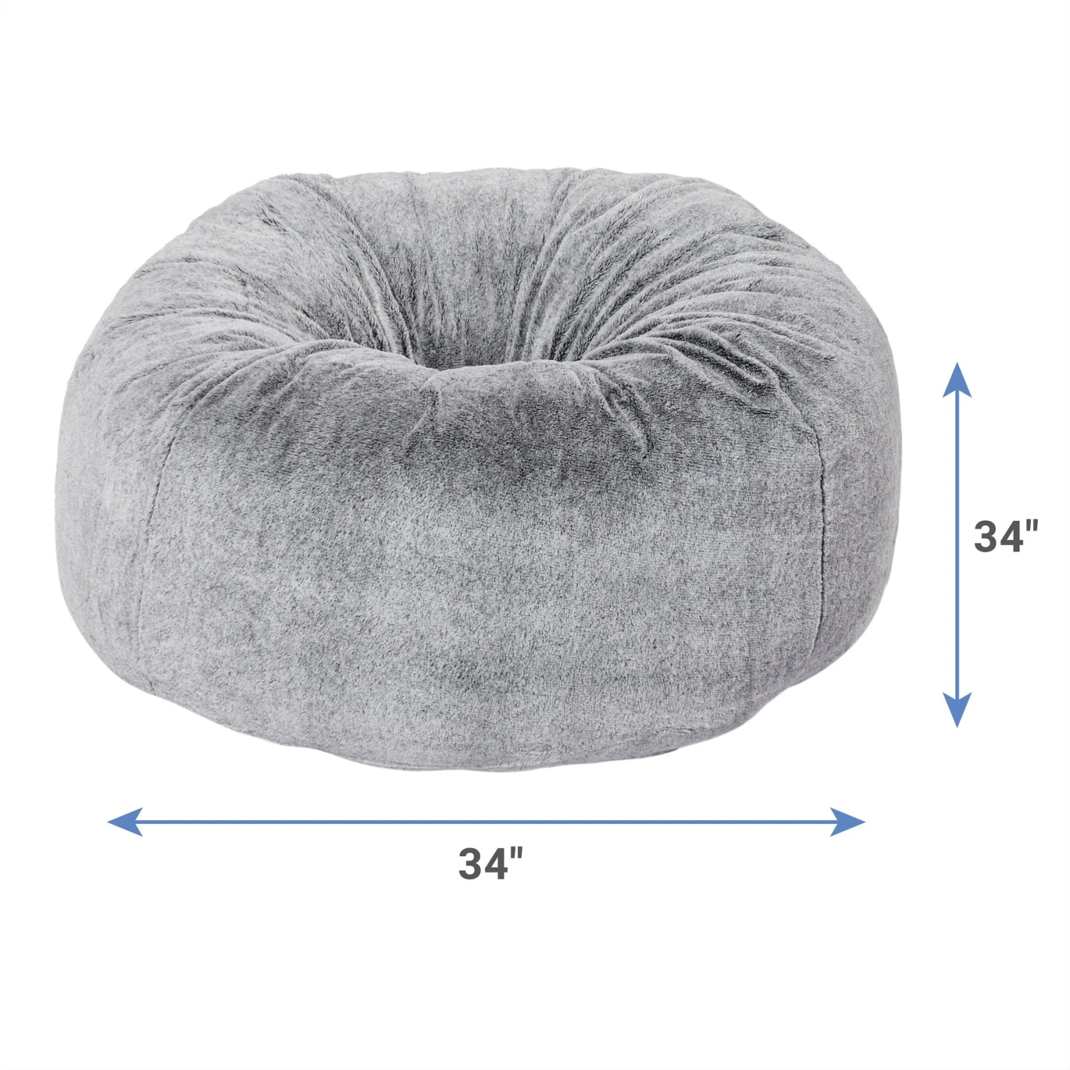 Frisco Plush Pouf Pillow Cat & Dog Bed - Image 2