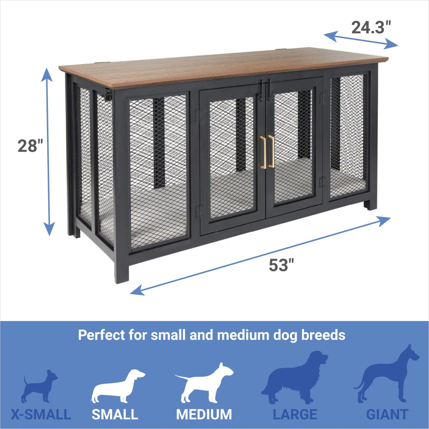 Frisco "Venice" Dog Crate Credenza & Mat Kit - Image 2