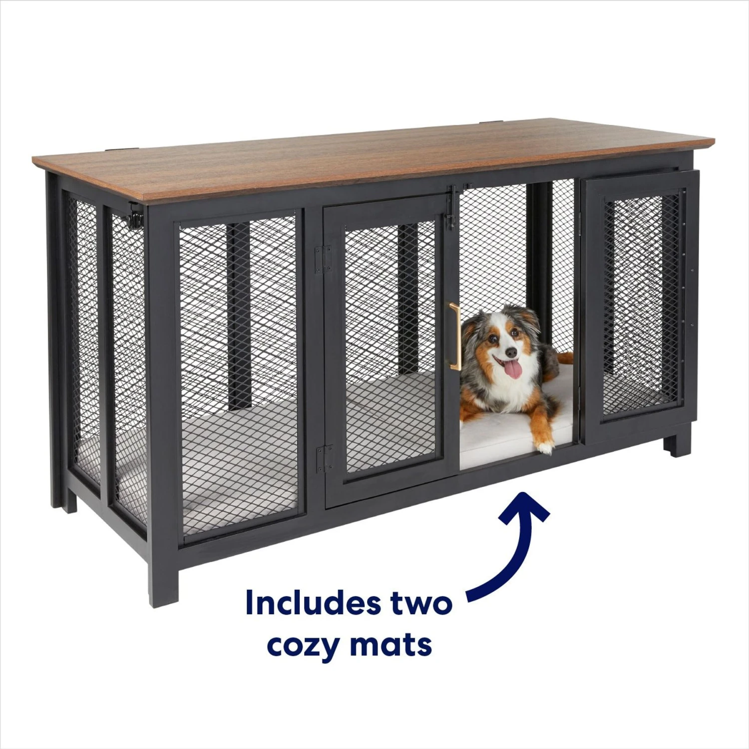 Frisco "Venice" Dog Crate Credenza & Mat Kit - Image 3