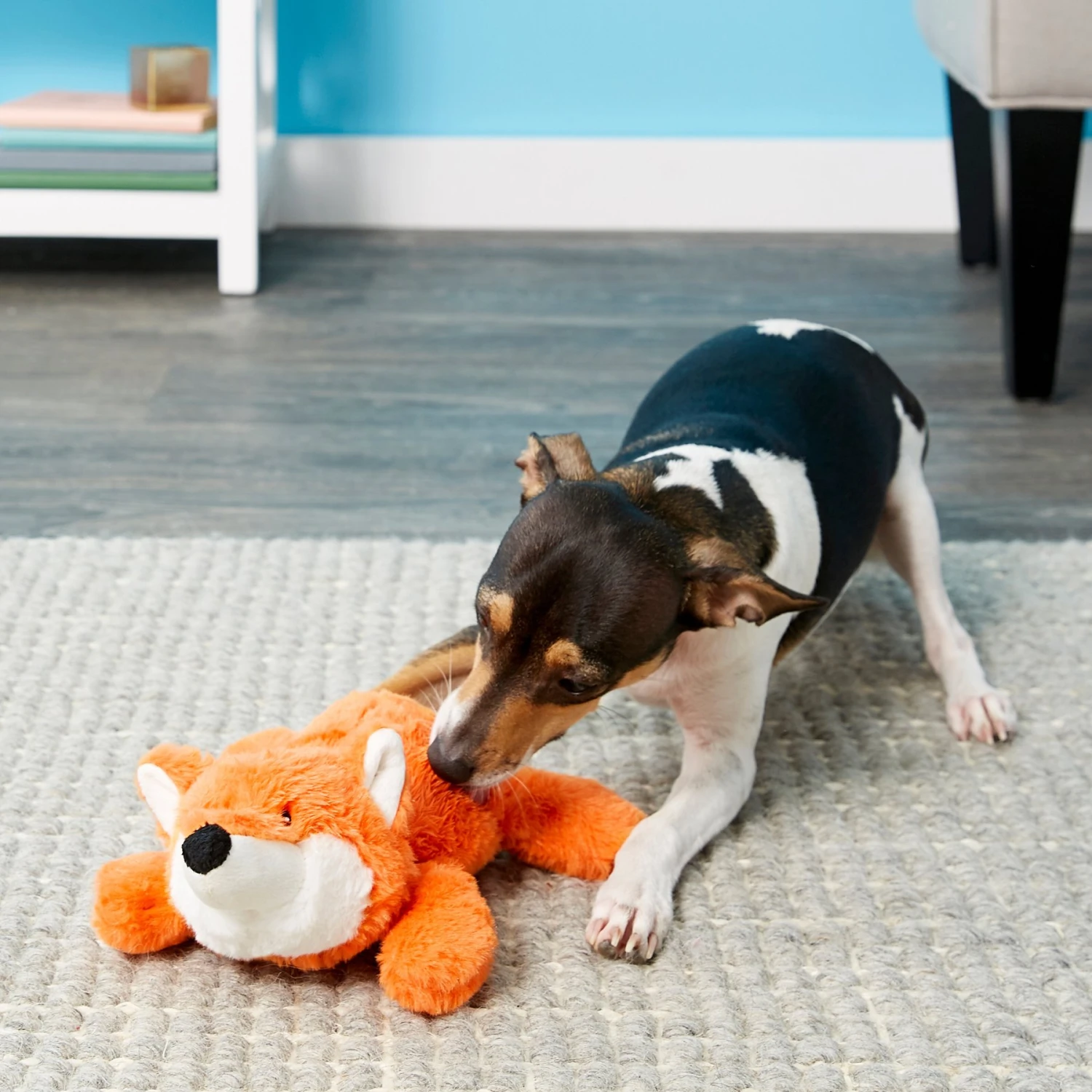 Frisco Monkey Plush Squeaky Dog Toy & Frisco Fox Plush Squeaky Dog Toy - Image 5