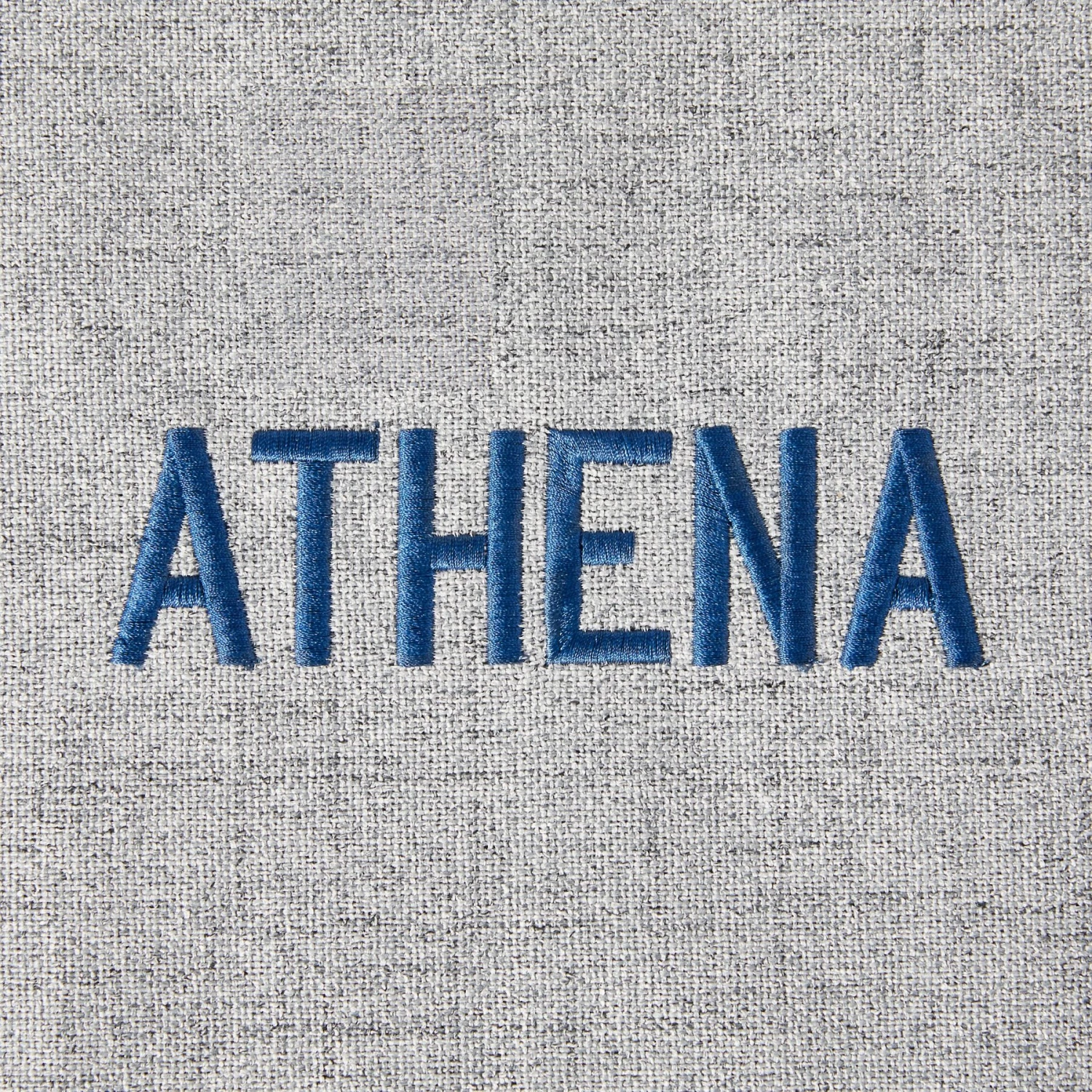 Frisco Faux Linen Corner Personalized Bolster Dog Bed W/Removable Cover, Harbour Blue, XL - Image 5