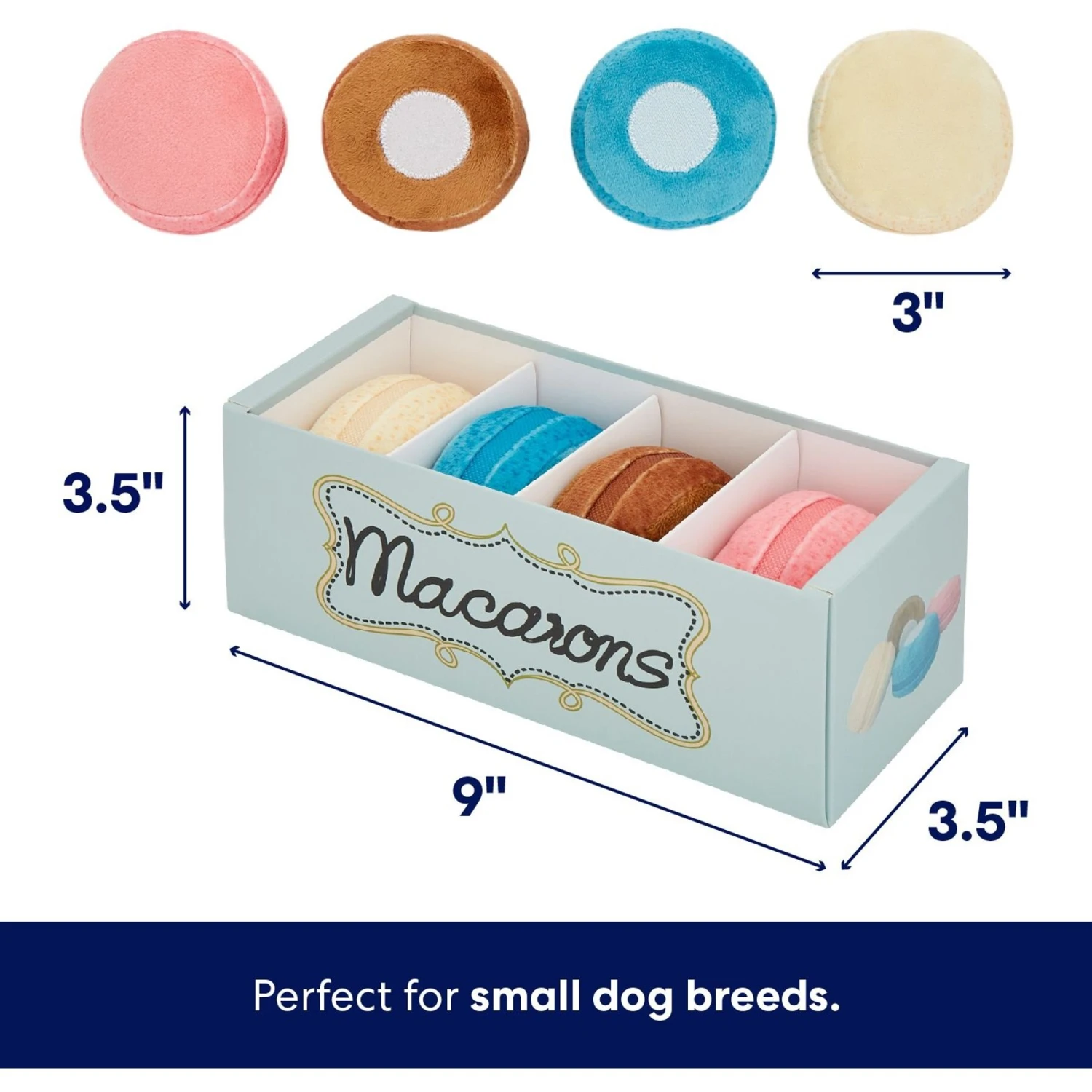 Frisco Macaron Interactive Plush Squeaky Dog Toy - Image 2