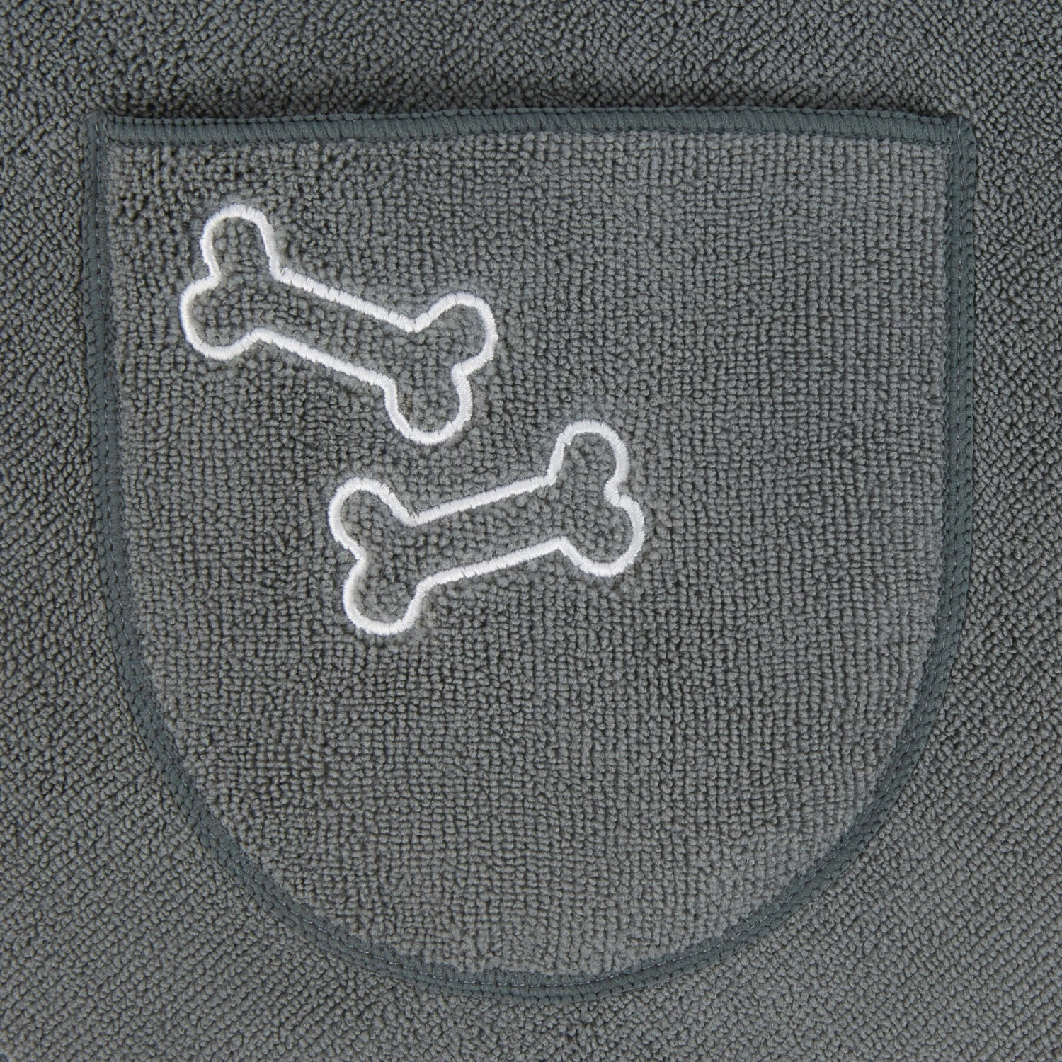 Frisco Embroidered Pawprint Microfiber Dog Bath Cape Towel - Image 5