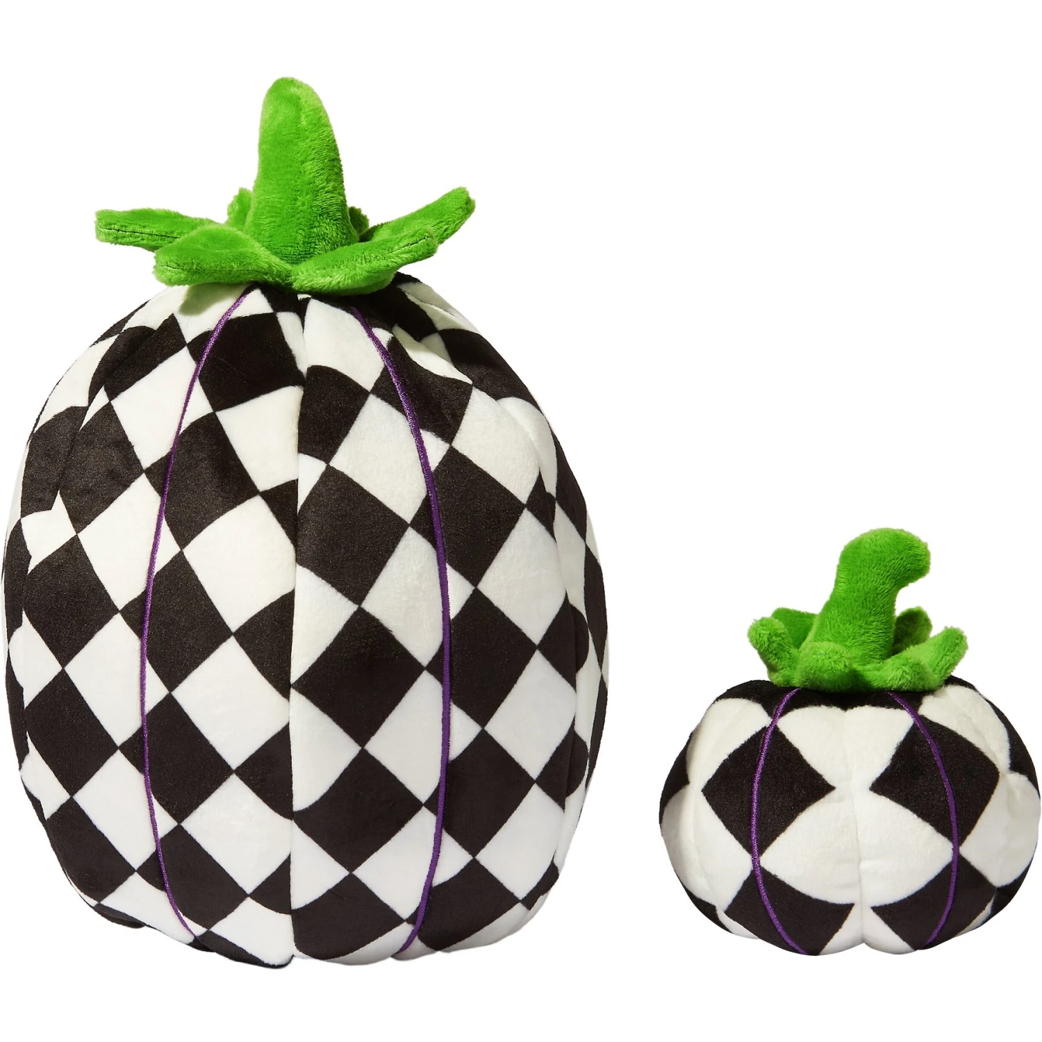 Frisco Halloween Fancy Pumpkin 2-in-1 Plush Squeaky Dog Toy - Image 3