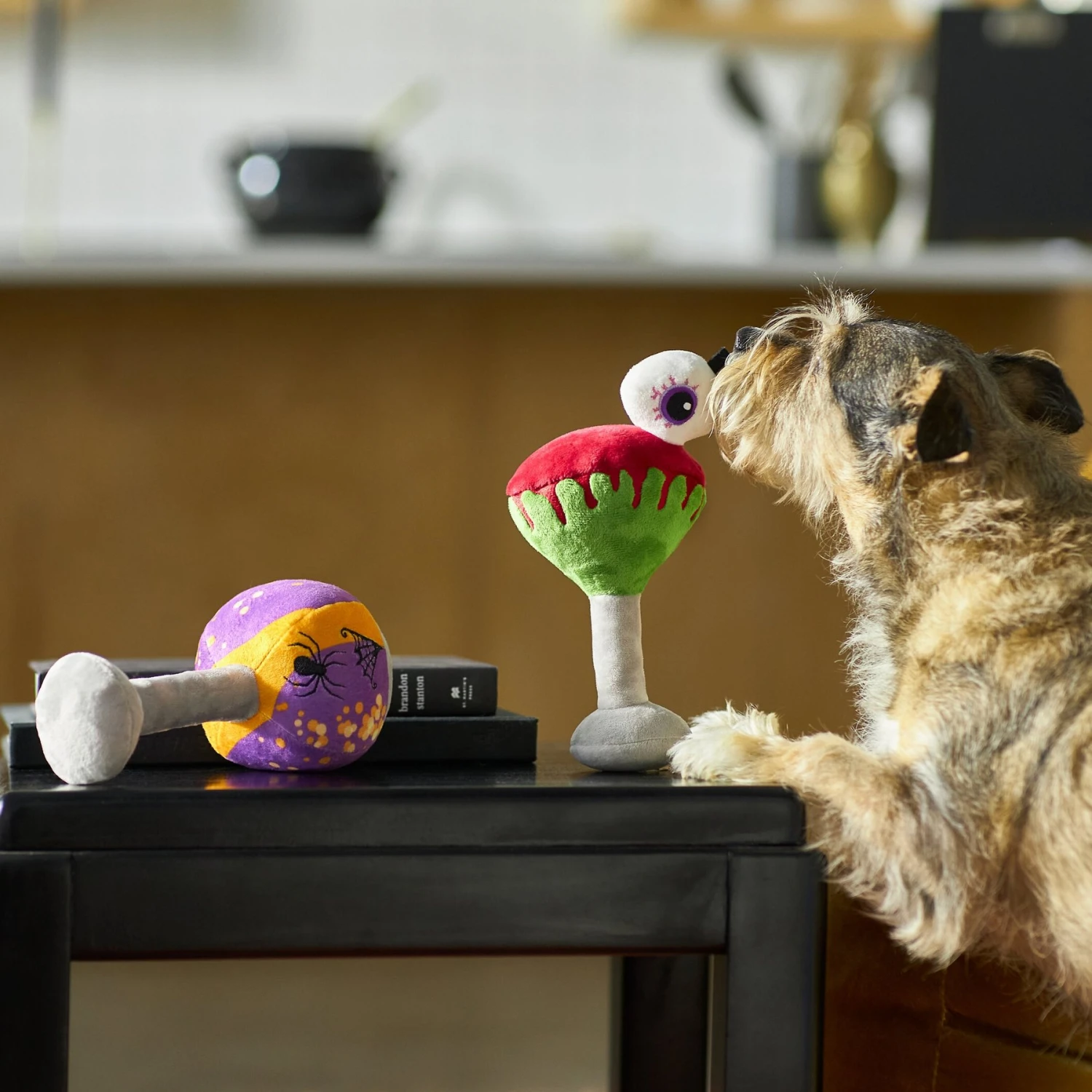 Frisco Halloween Cocktail Plush Squeaky Dog Toy - Image 3