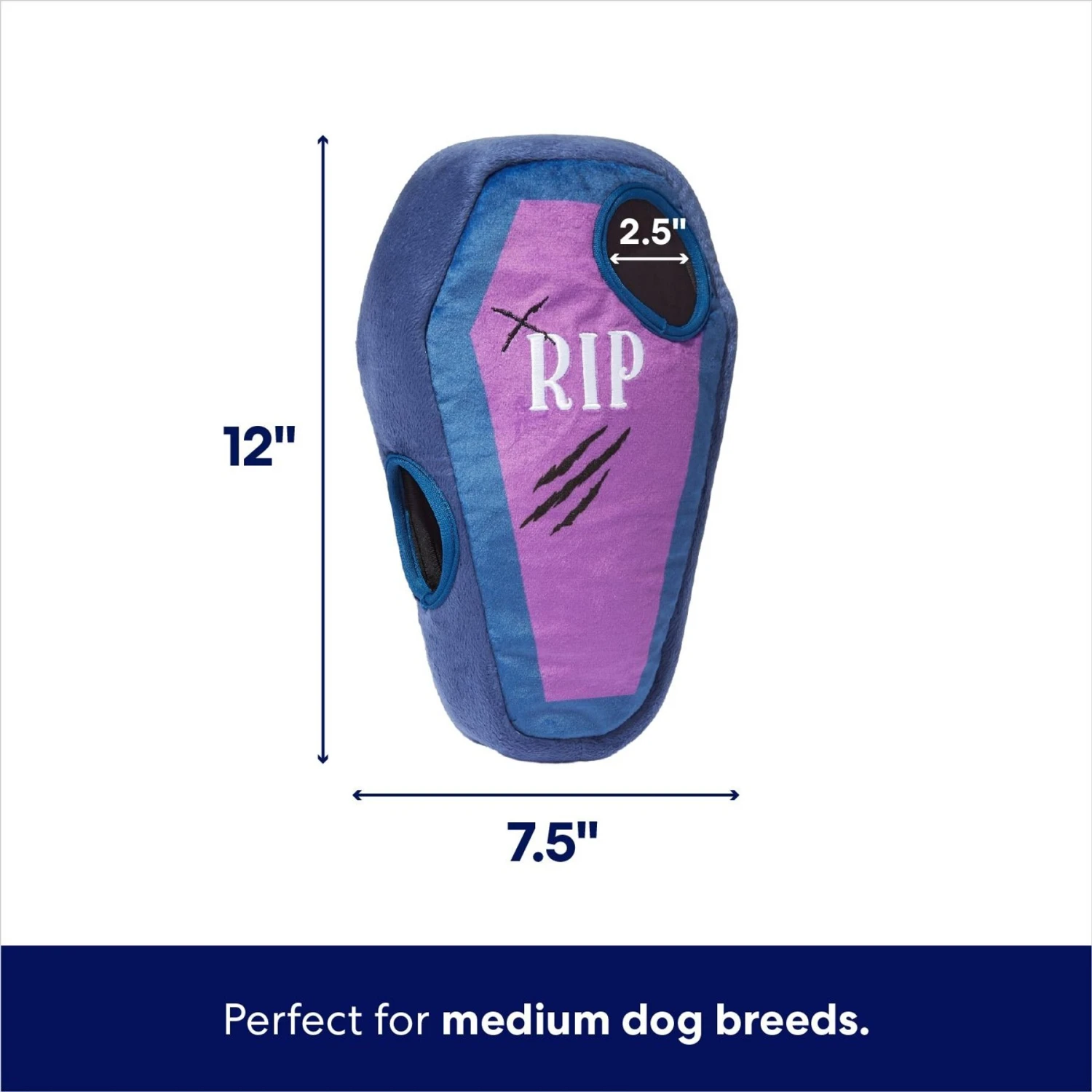 Frisco Halloween Mummy & Coffin Hide & Seek Puzzle Plush Squeaky Dog Toy - Image 2