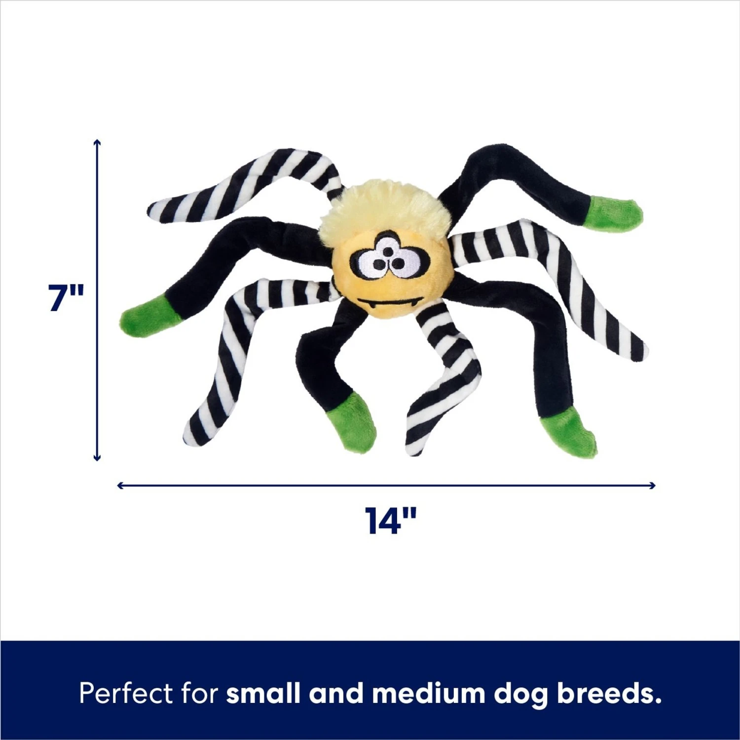 Frisco Halloween Spider Plush Squeaky Dog Toy - Image 2