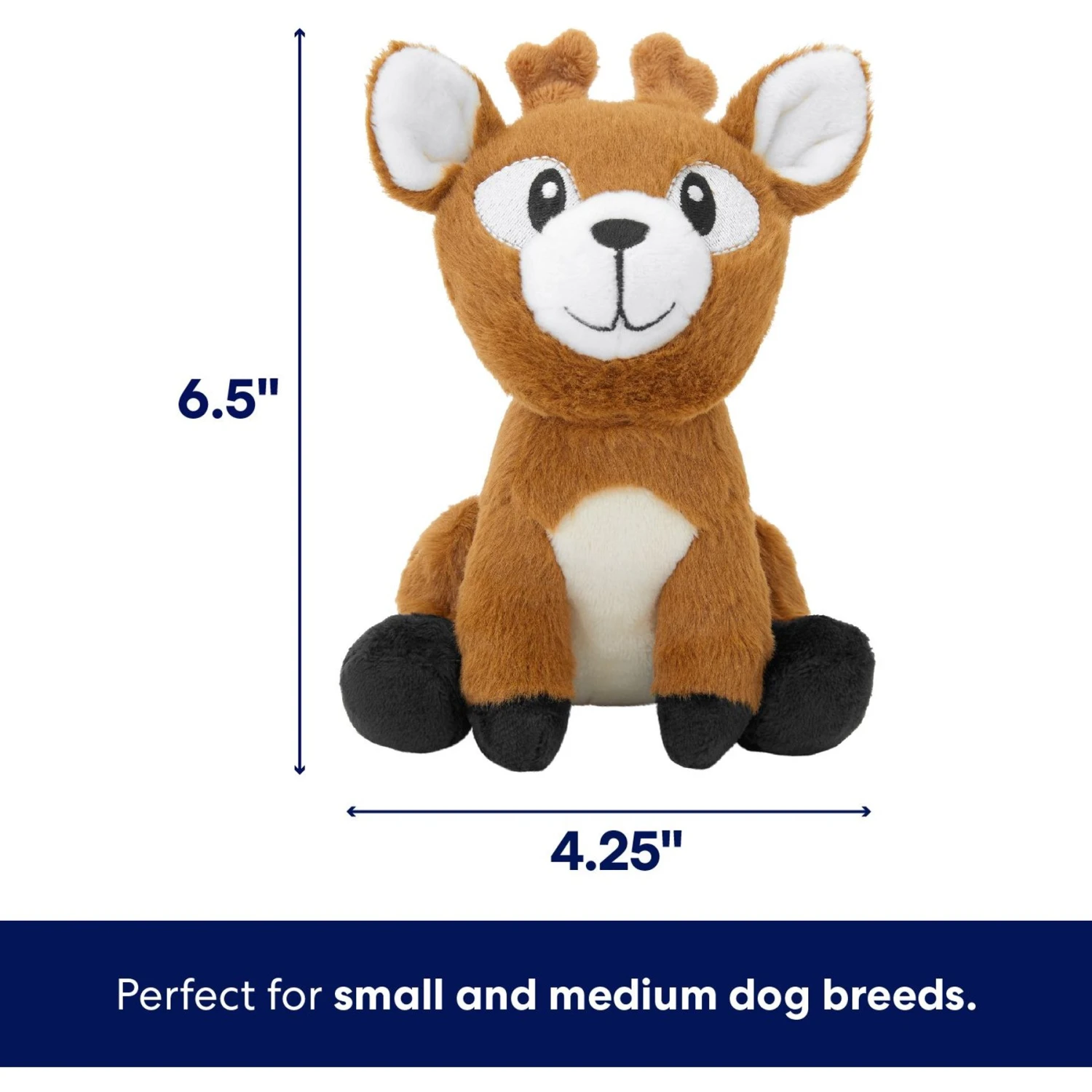Frisco Camping Deer Plush Squeaky Dog Toy - Image 2