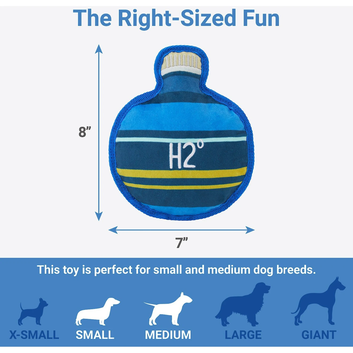 Frisco Camping Canteen Plush With Rope Squeaky Dog Toy - Image 2