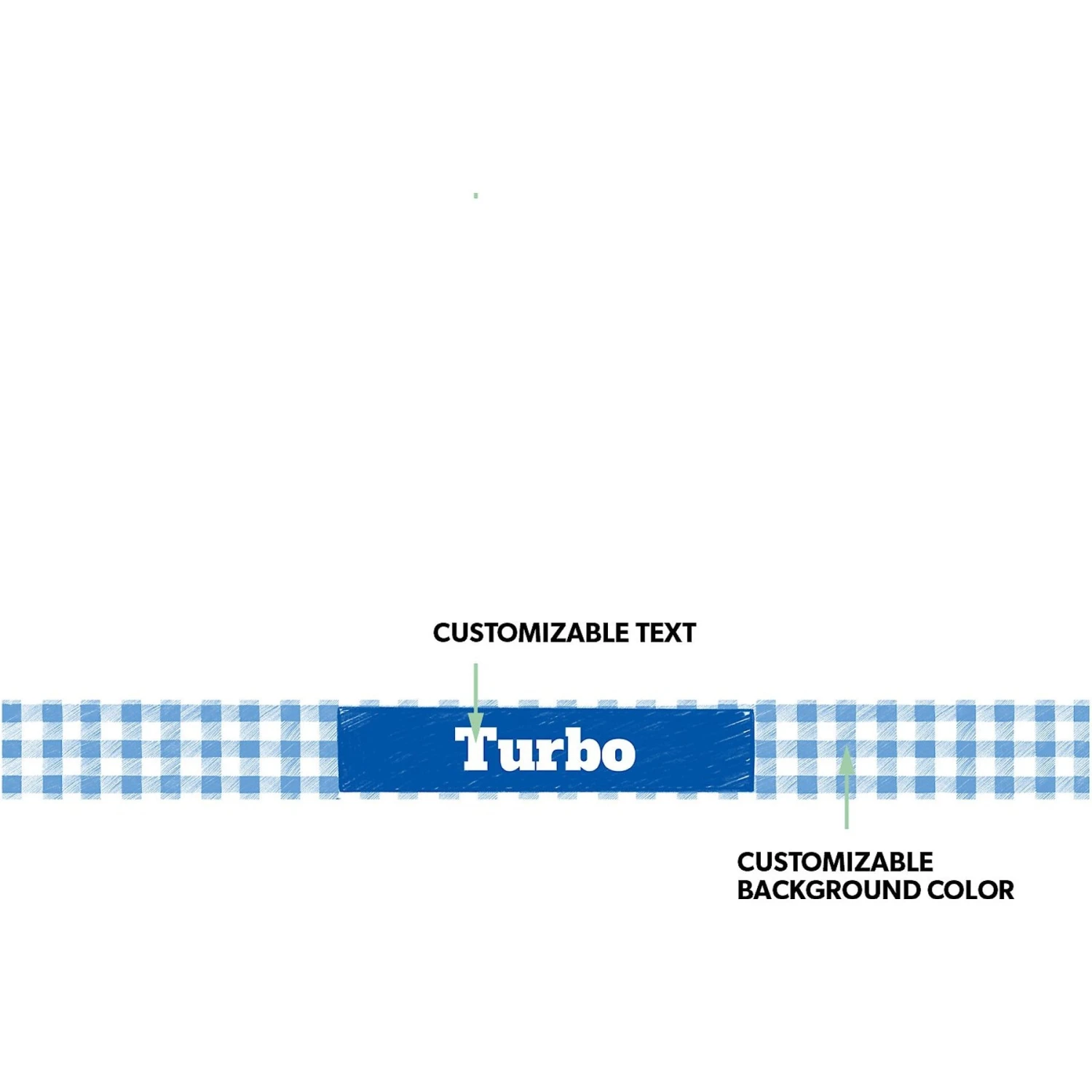 Frisco Personalized Gingham Plaid Dog Bowl - Image 2