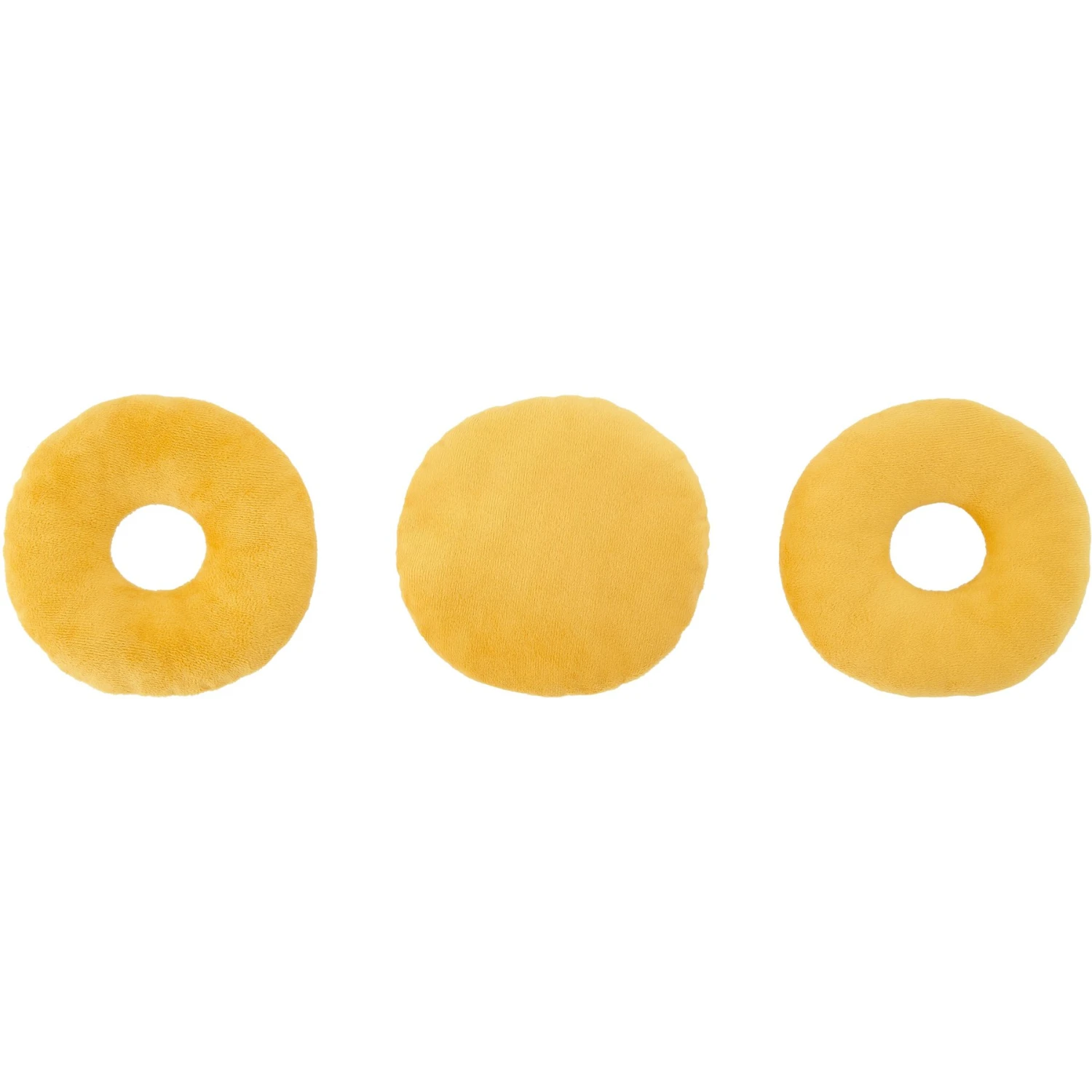 Frisco Fall Maple Bacon Donuts Plush Squeaky Dog Toy, 3 Count - Image 2