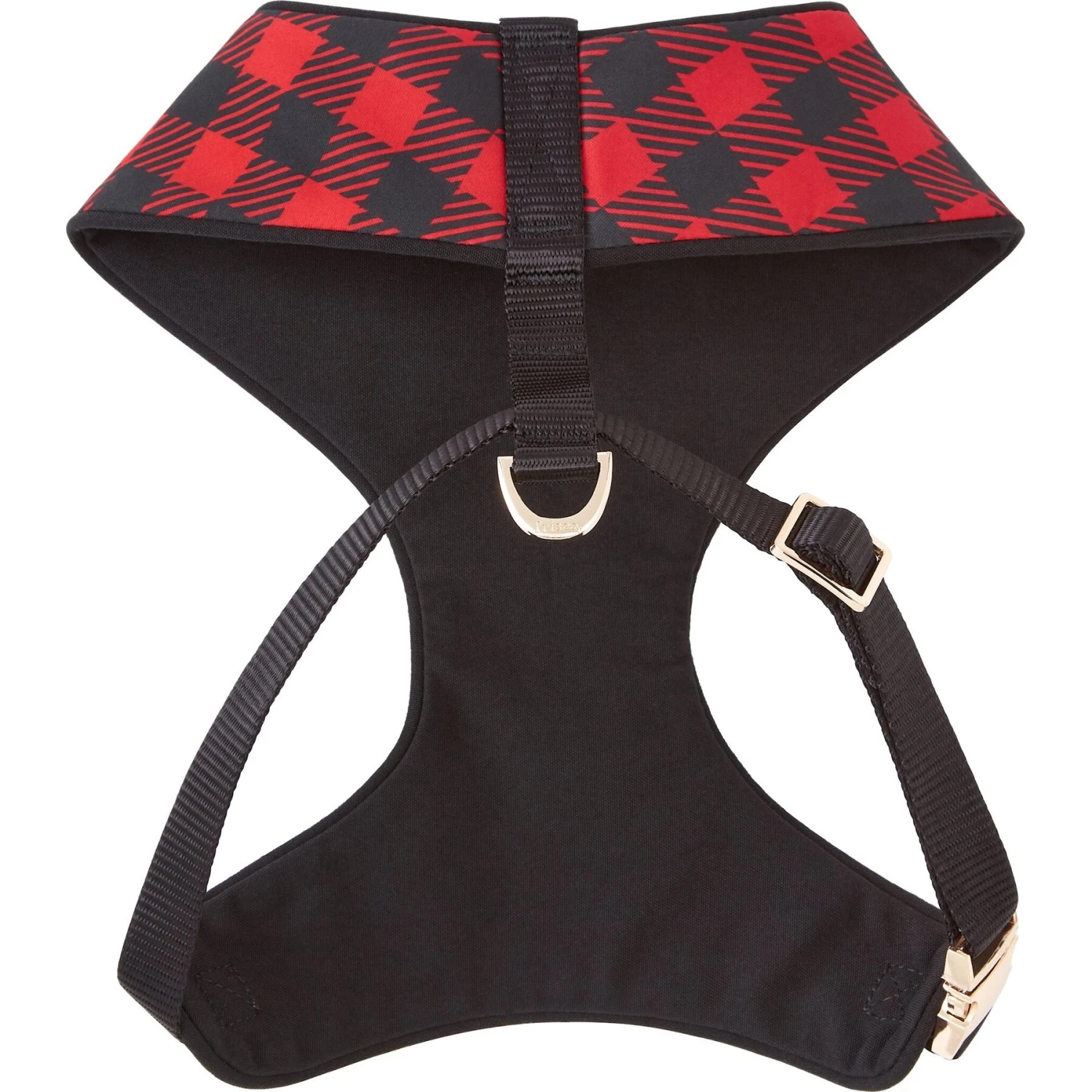 Frisco Fashion Over-The-Head Harness, Blue Plaid - Image 3