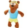 Frisco Fitness Bear Reversible Plush Squeaky Dog Toy