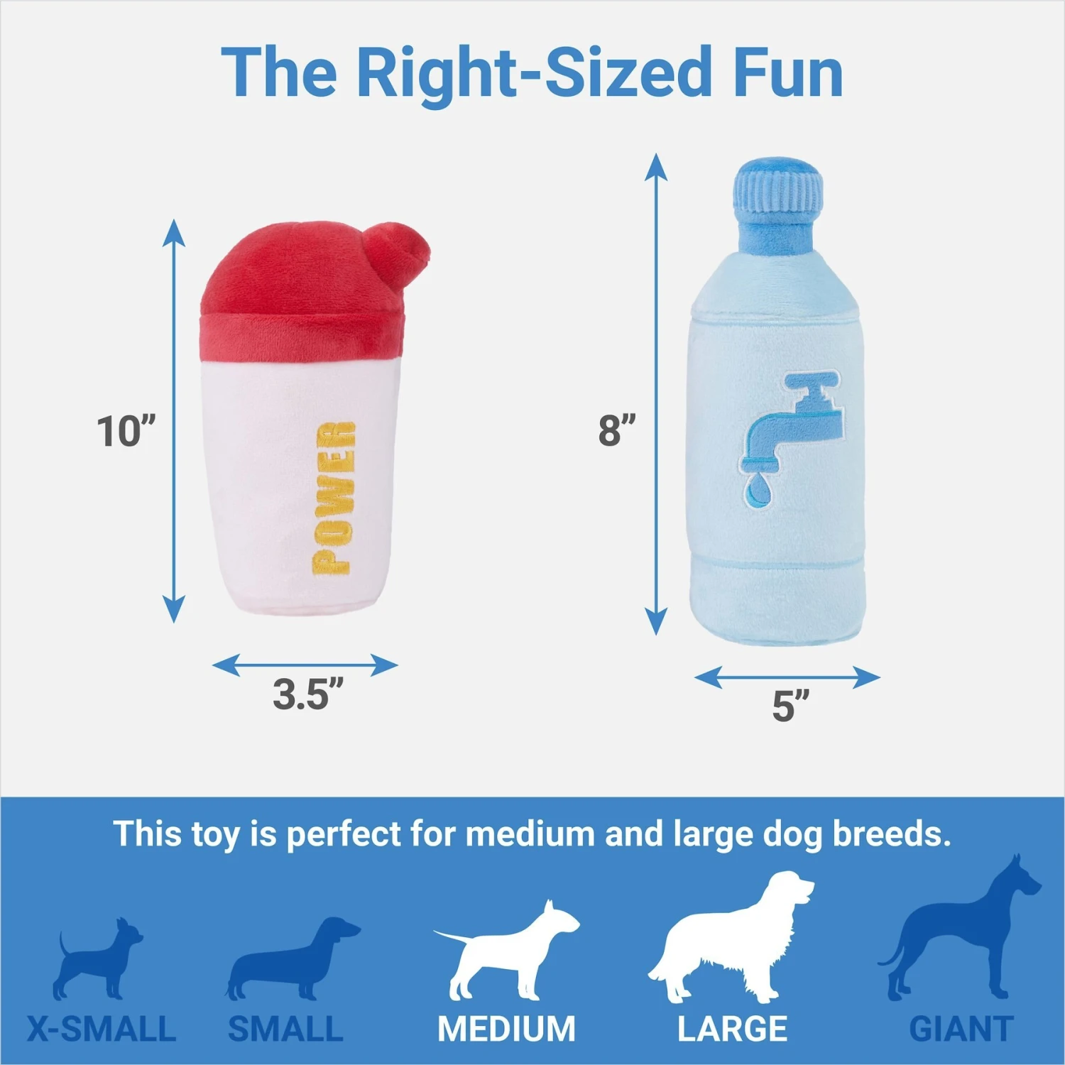 Frisco Protein & Water Bottle Cruncher Dog Toy - Image 2
