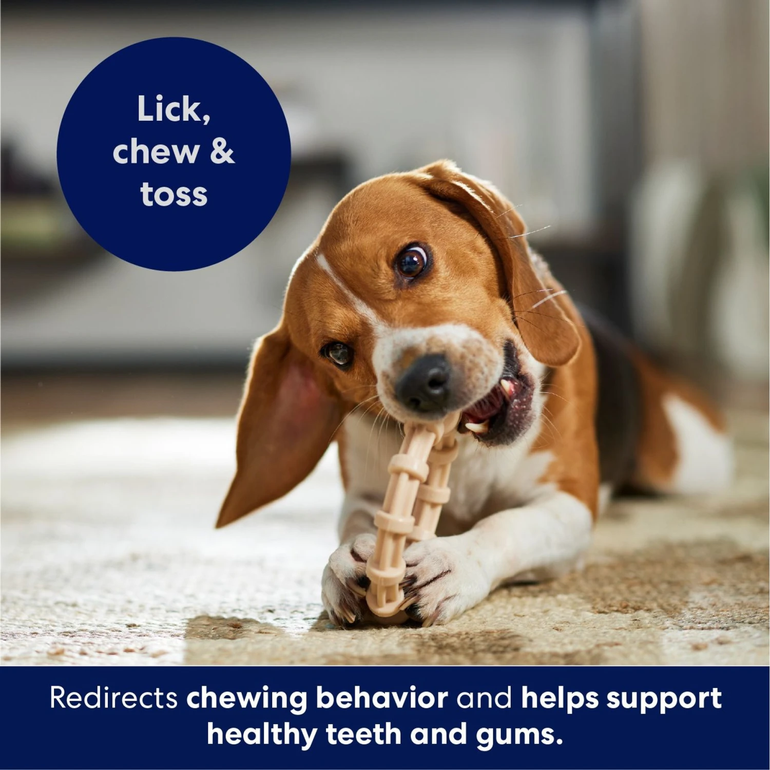 Frisco Ring Tough Nylon Chew Dog Toy, Chicken Flavor - Image 5