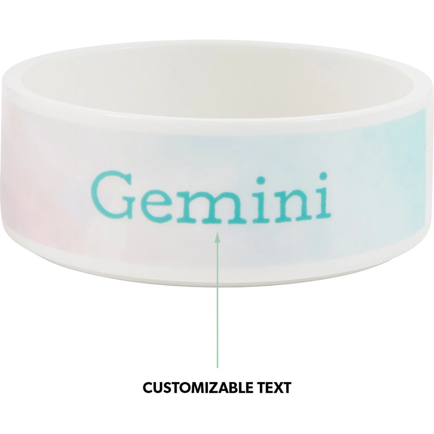 Frisco Watercolors Ceramic Personalized Dog Bowl - Image 7