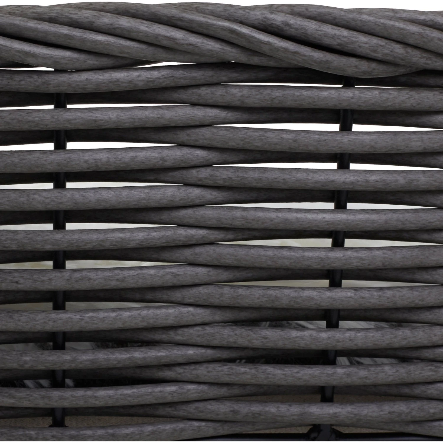 Frisco Elevated Rectangle Wicker Dog & Cat Bed With Eyelash Faux Fur Cushion - Image 5