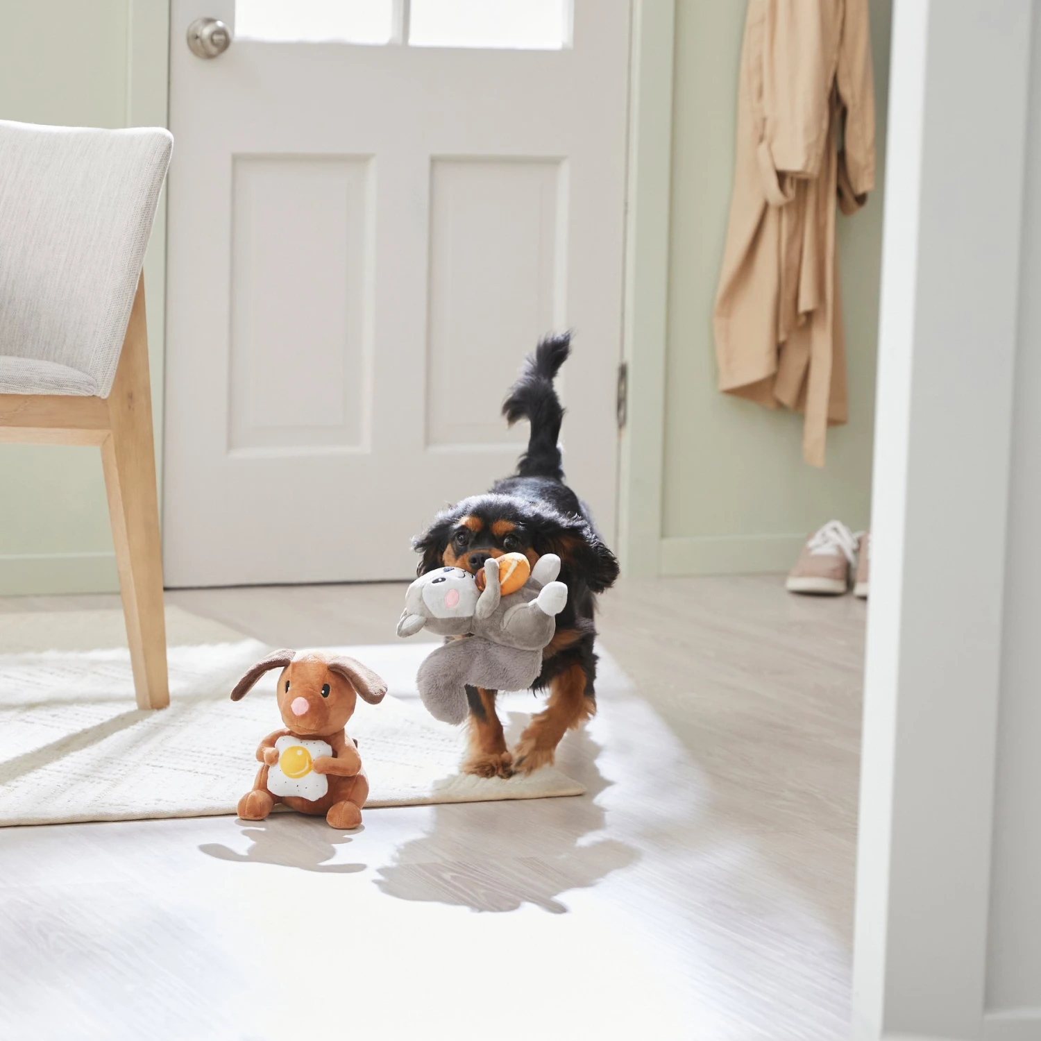 Frisco Brunch Flying Breakfast Critters Plush Squeaky Dog Toy - Image 3