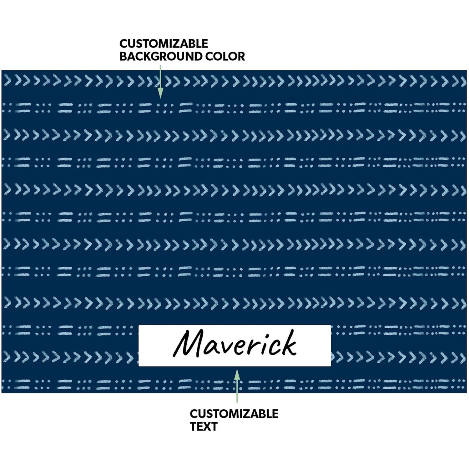 Frisco Mudcloth Personalized Dog & Cat Placemat - Image 2