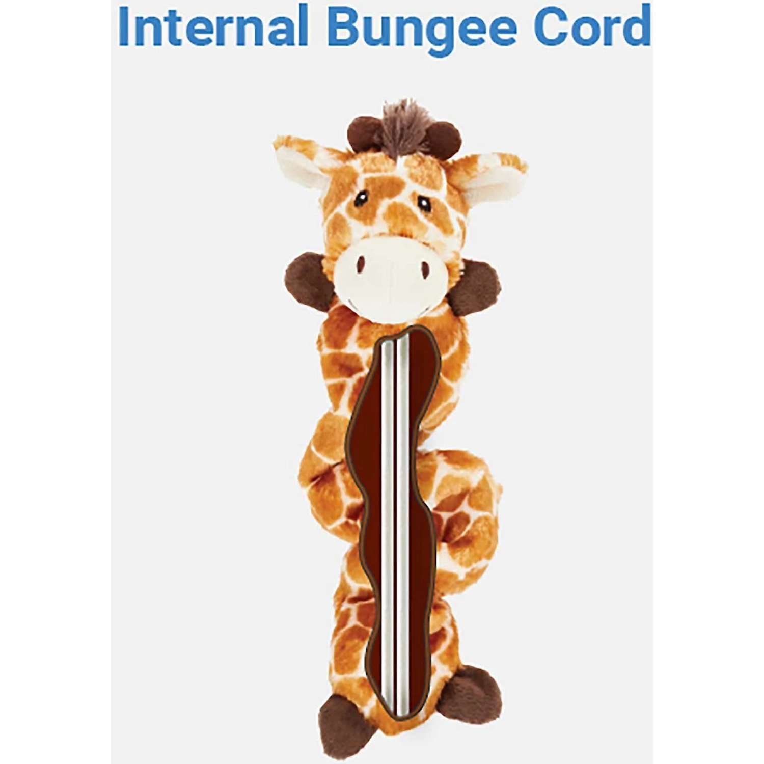 Frisco Giraffe Bungee Plush Squeaky Dog Toy & Frisco Sloth Bungee Plush Squeaky Dog Toy - Image 4