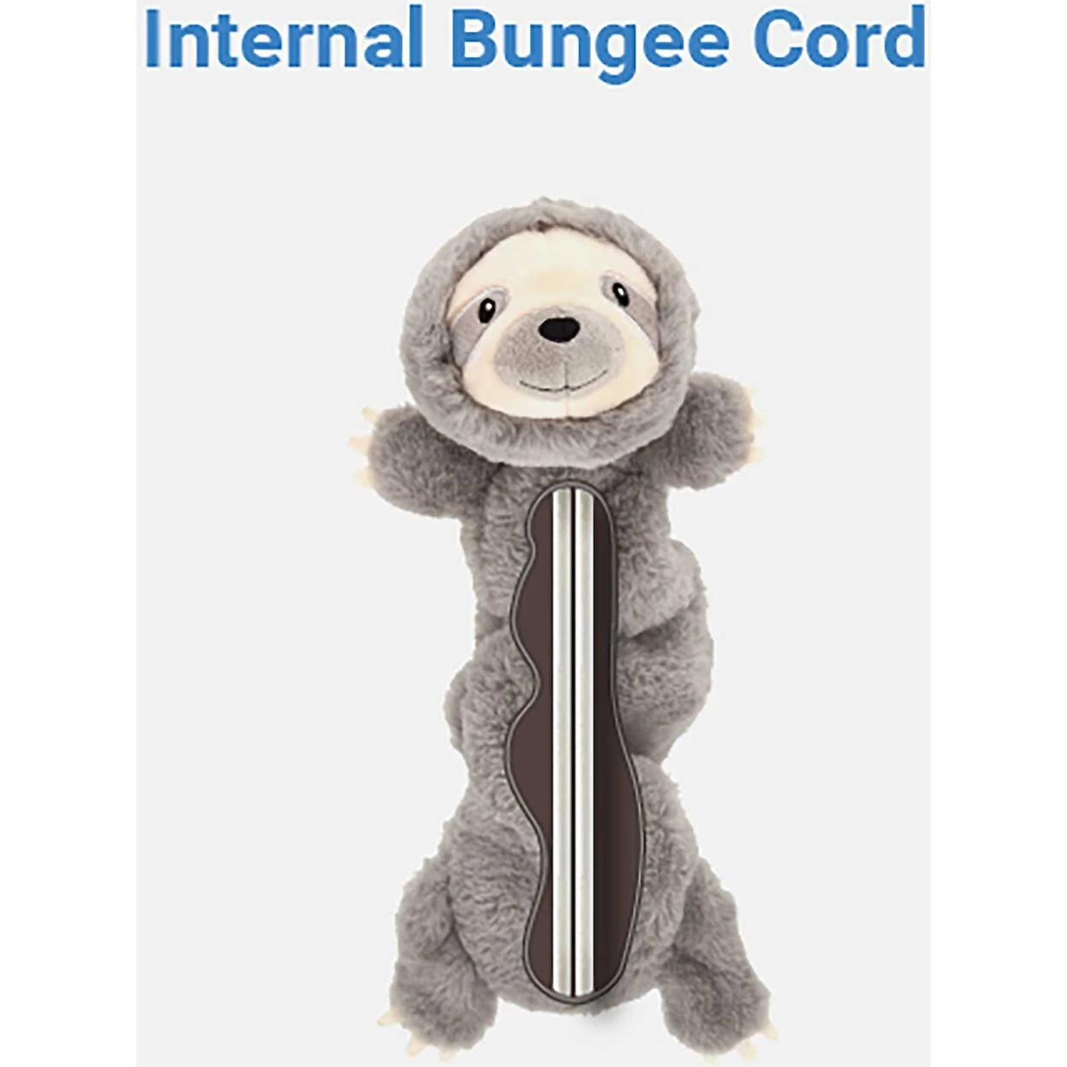 Frisco Giraffe Bungee Plush Squeaky Dog Toy & Frisco Sloth Bungee Plush Squeaky Dog Toy - Image 8