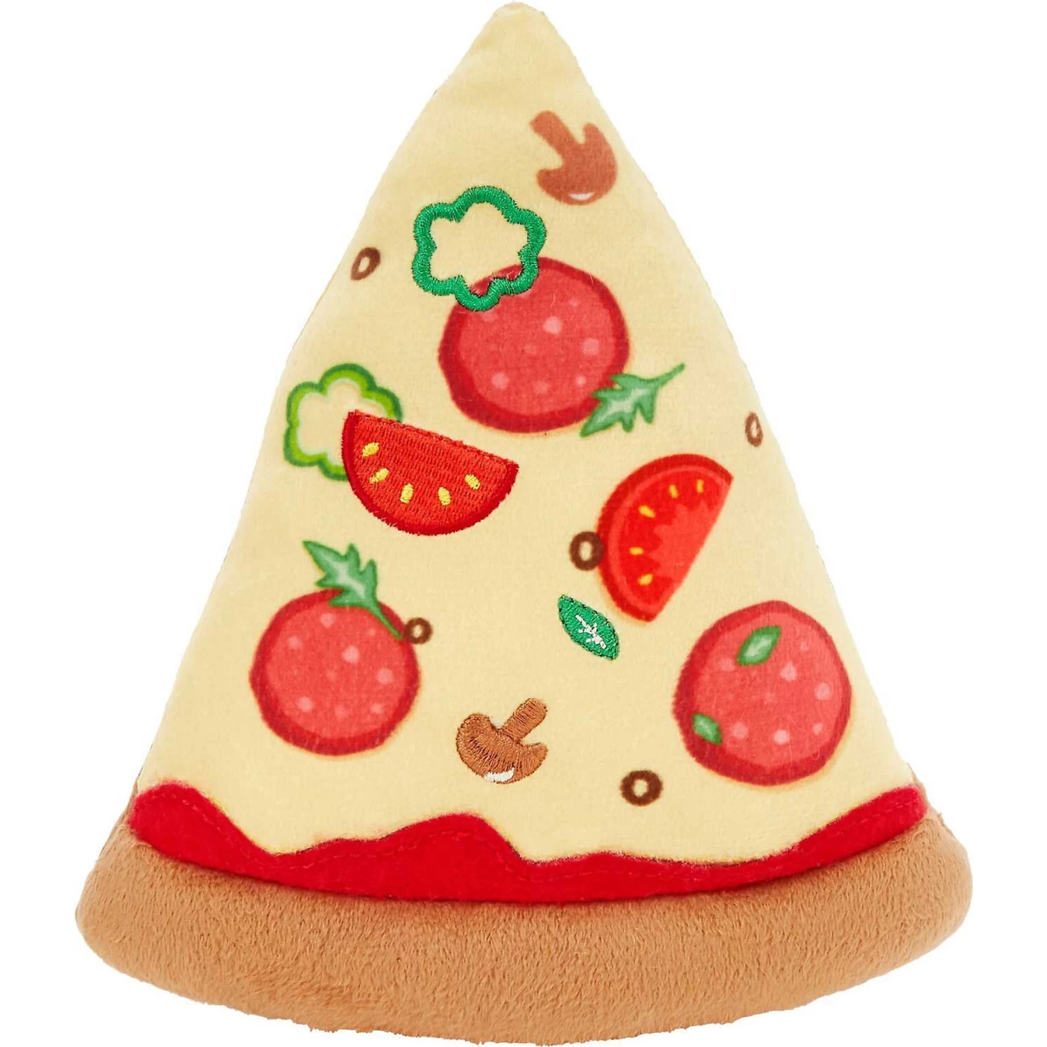 Frisco Pizza Slice Plush Squeaky Dog Toy & Frisco Taco Plush Squeaky Dog Toy - Image 2