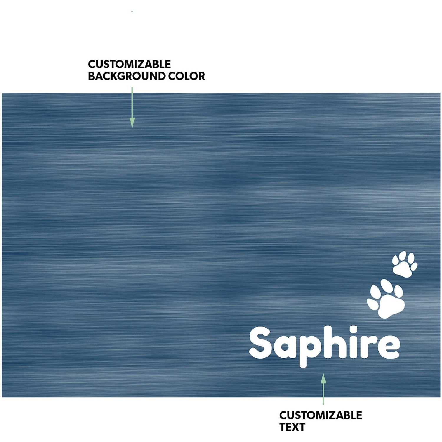 Frisco Personalized Heathered Dog & Cat Placemat - Image 2